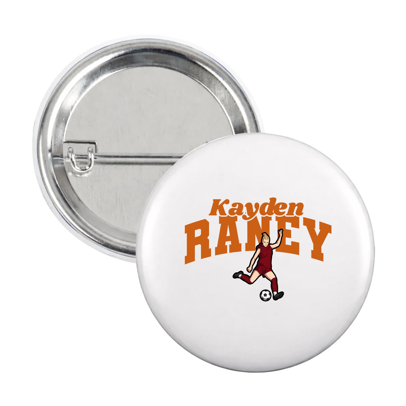 Game Day Button — Signature Arch in White