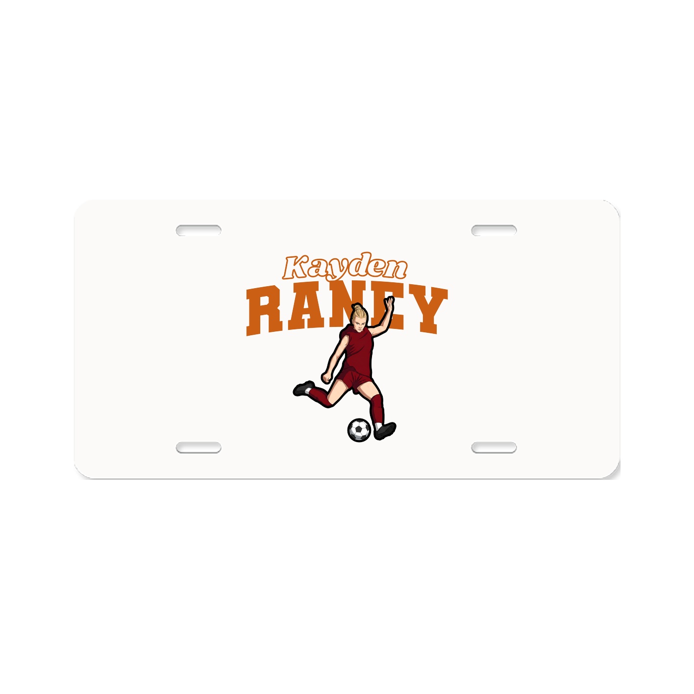 License Plate — Name Arch in Classic