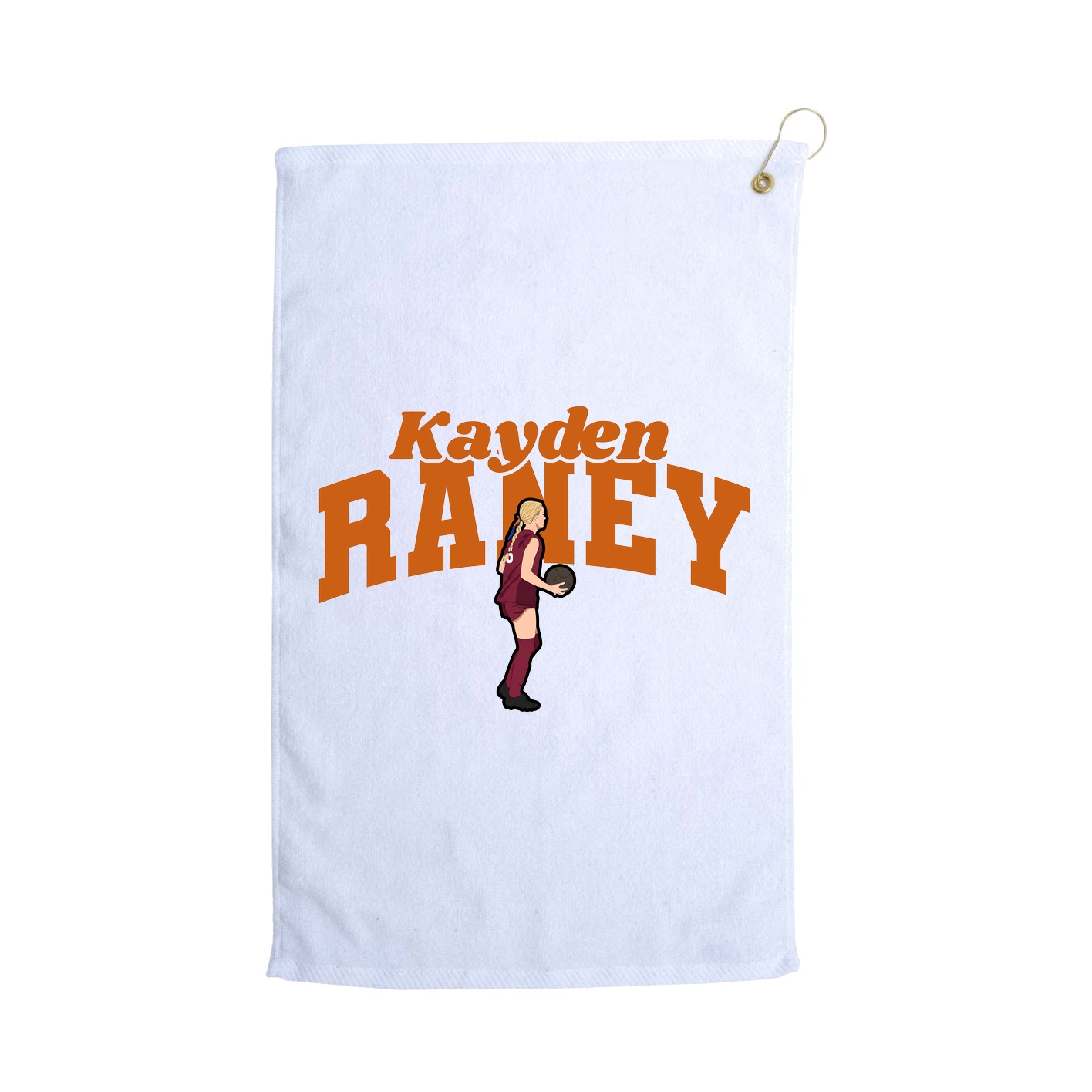 Golf Towel — Signature Arch in White