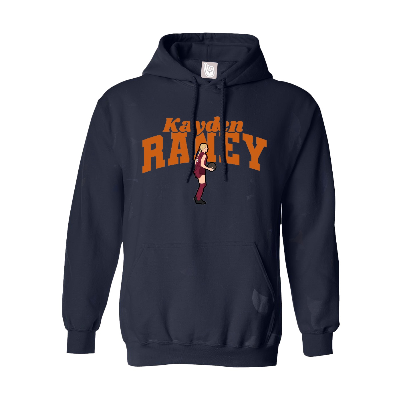Youth Hoodie — Signature Arch in Navy