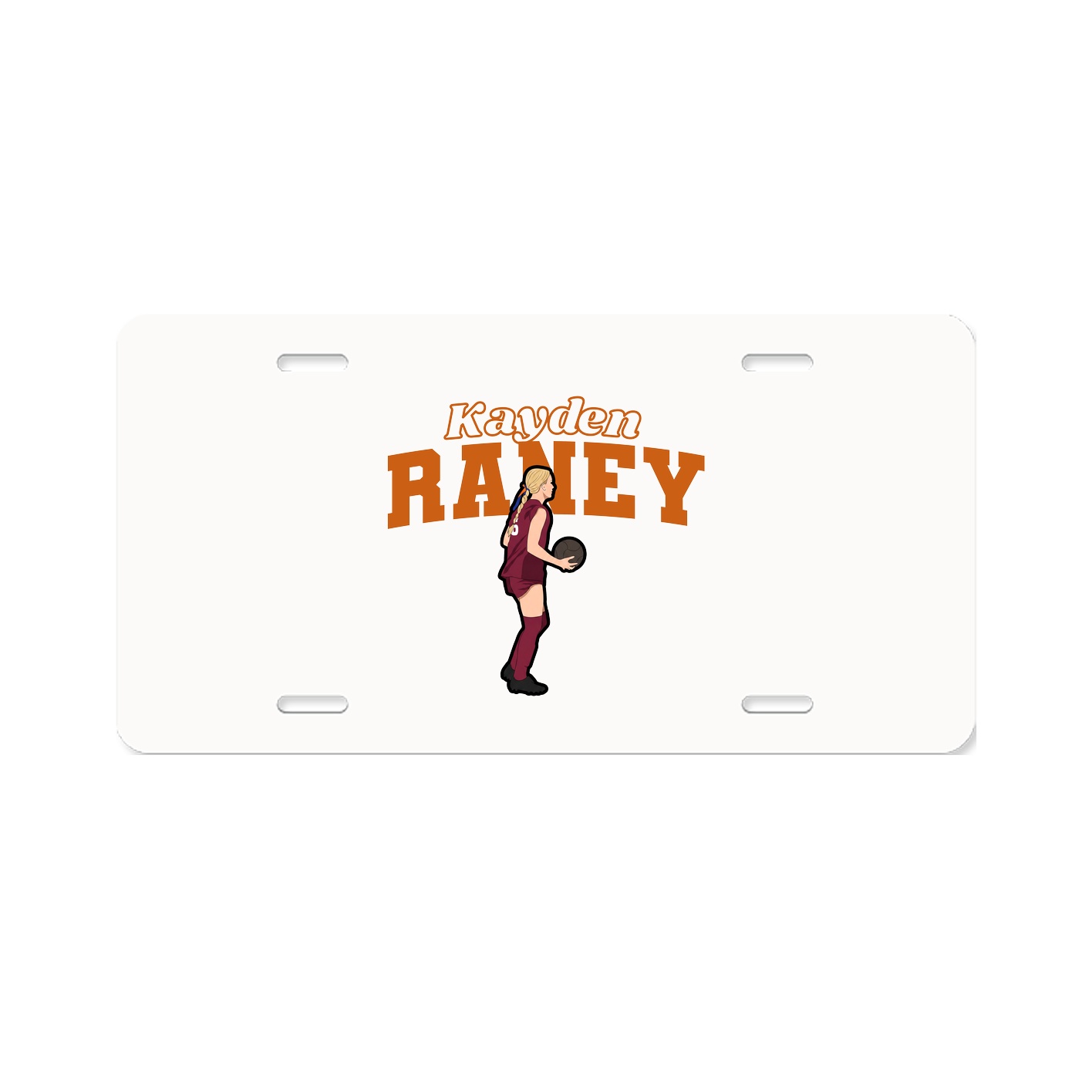 License Plate — Name Arch in Classic