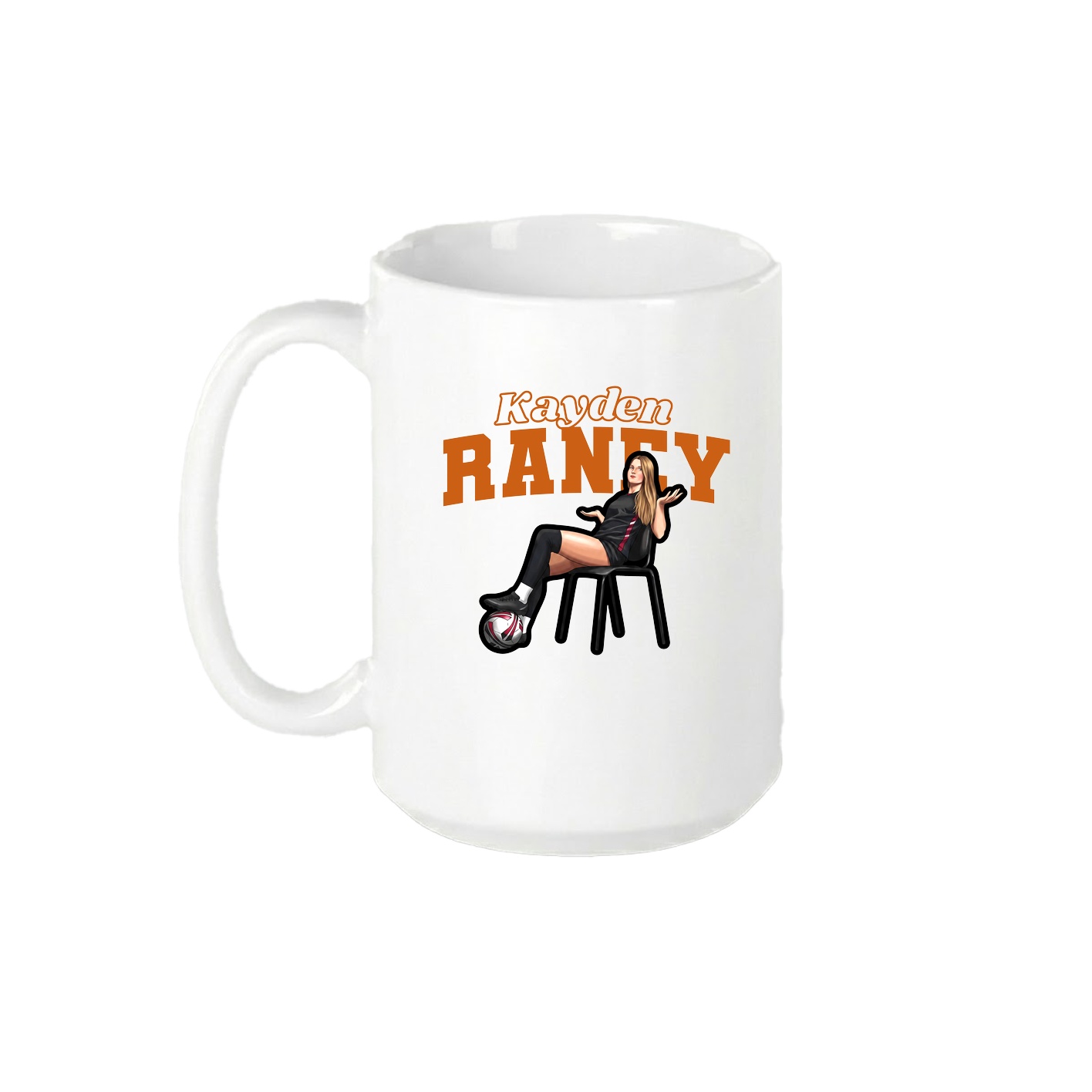 15oz Coffee Mug — Name Arch in White