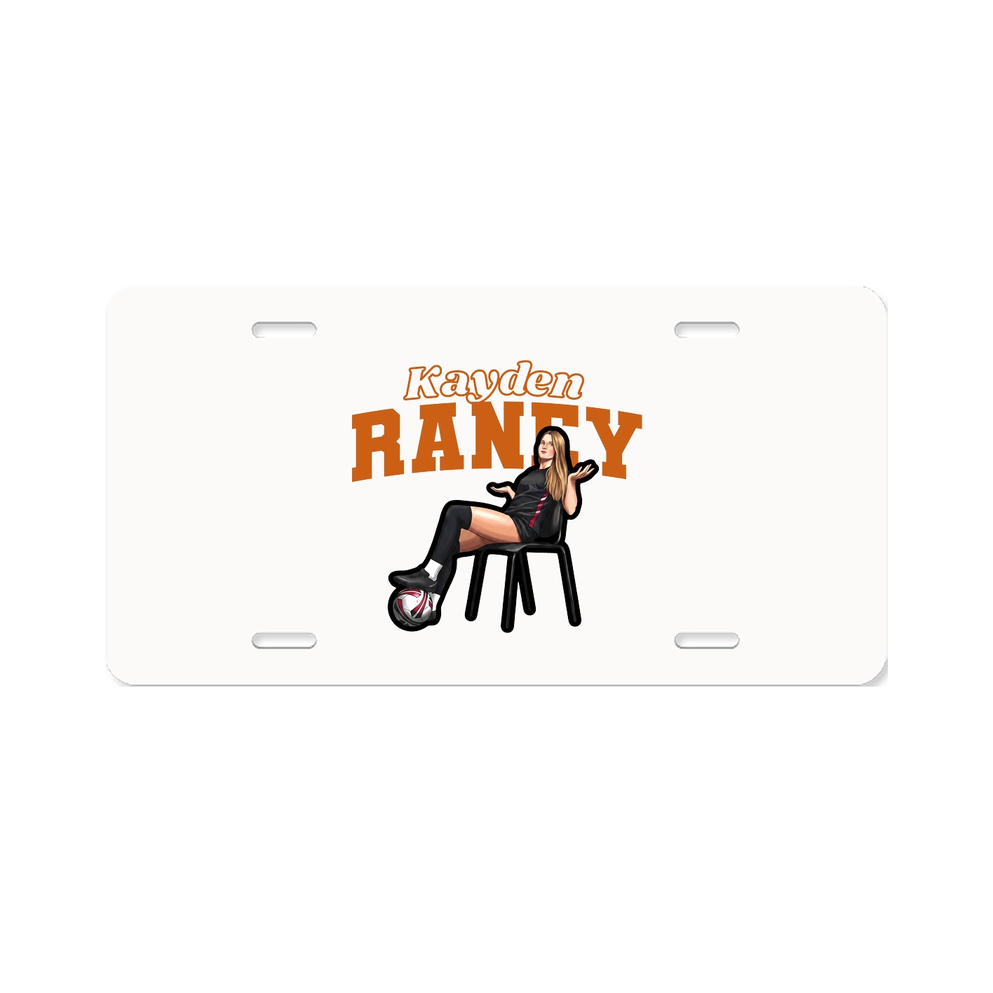 License Plate — Name Arch in Classic