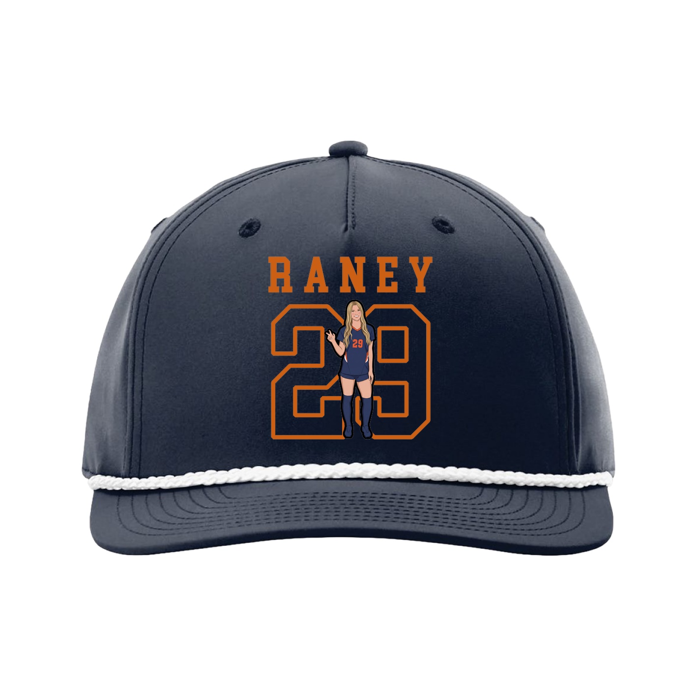 Five-Panel Classic Rope Cap — Shirsey in Navy