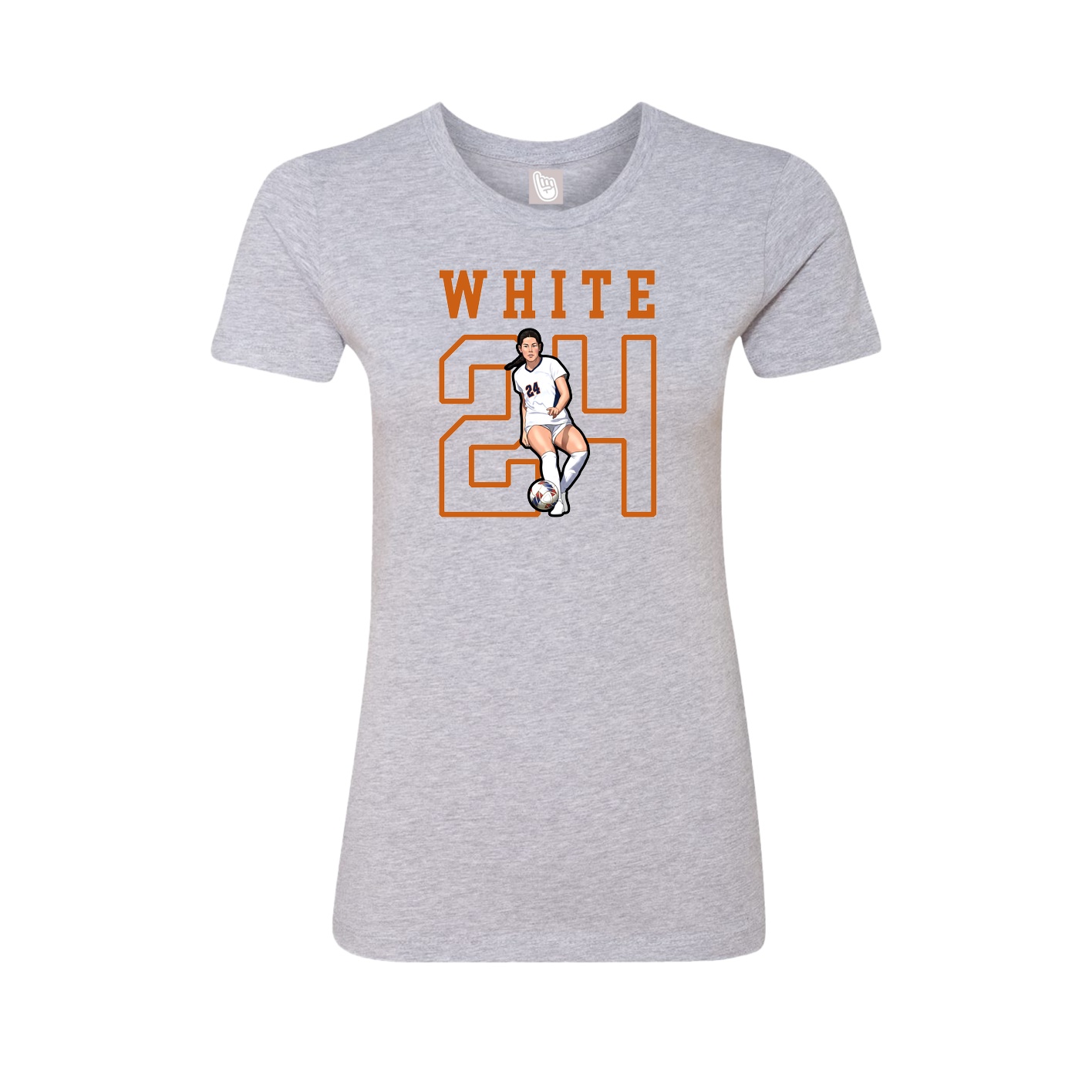 Fitted Women's Tee — Shirsey in Grey