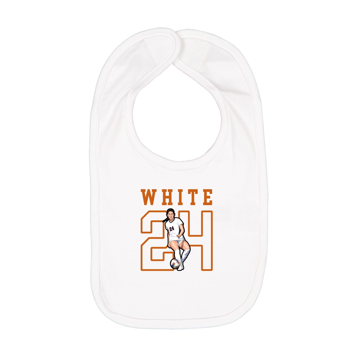 Infant Bib — Shirsey in White