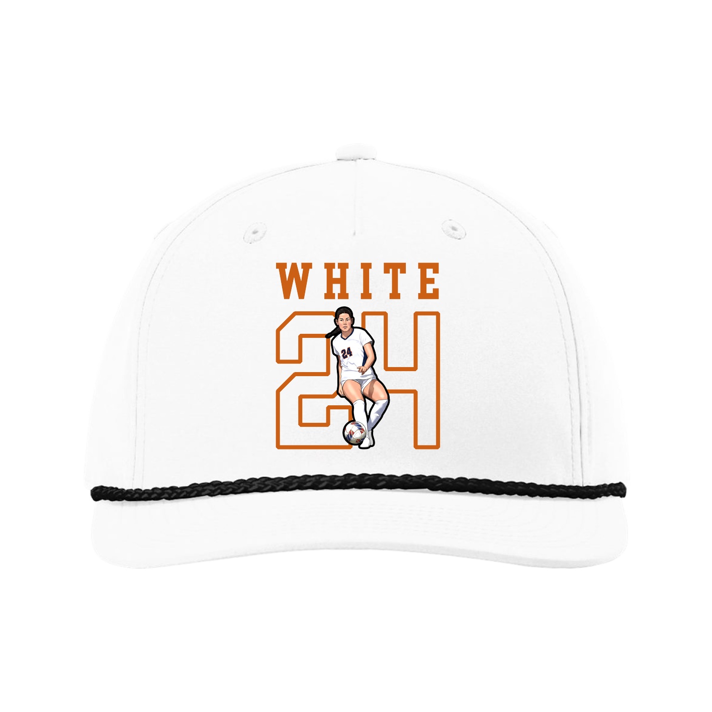 Five-Panel Classic Rope Cap — Shirsey in White