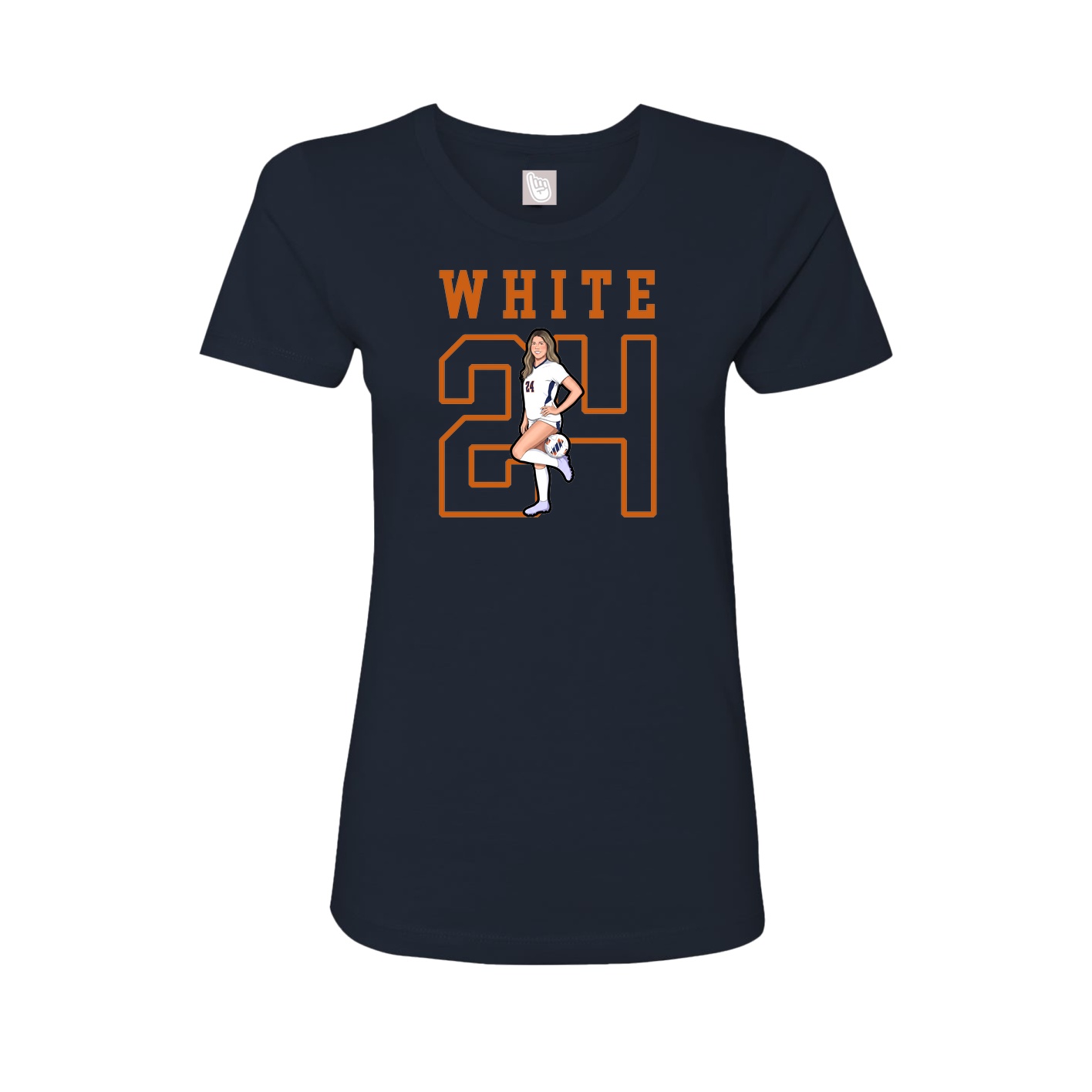 Fitted Women's Tee — Shirsey in Navy
