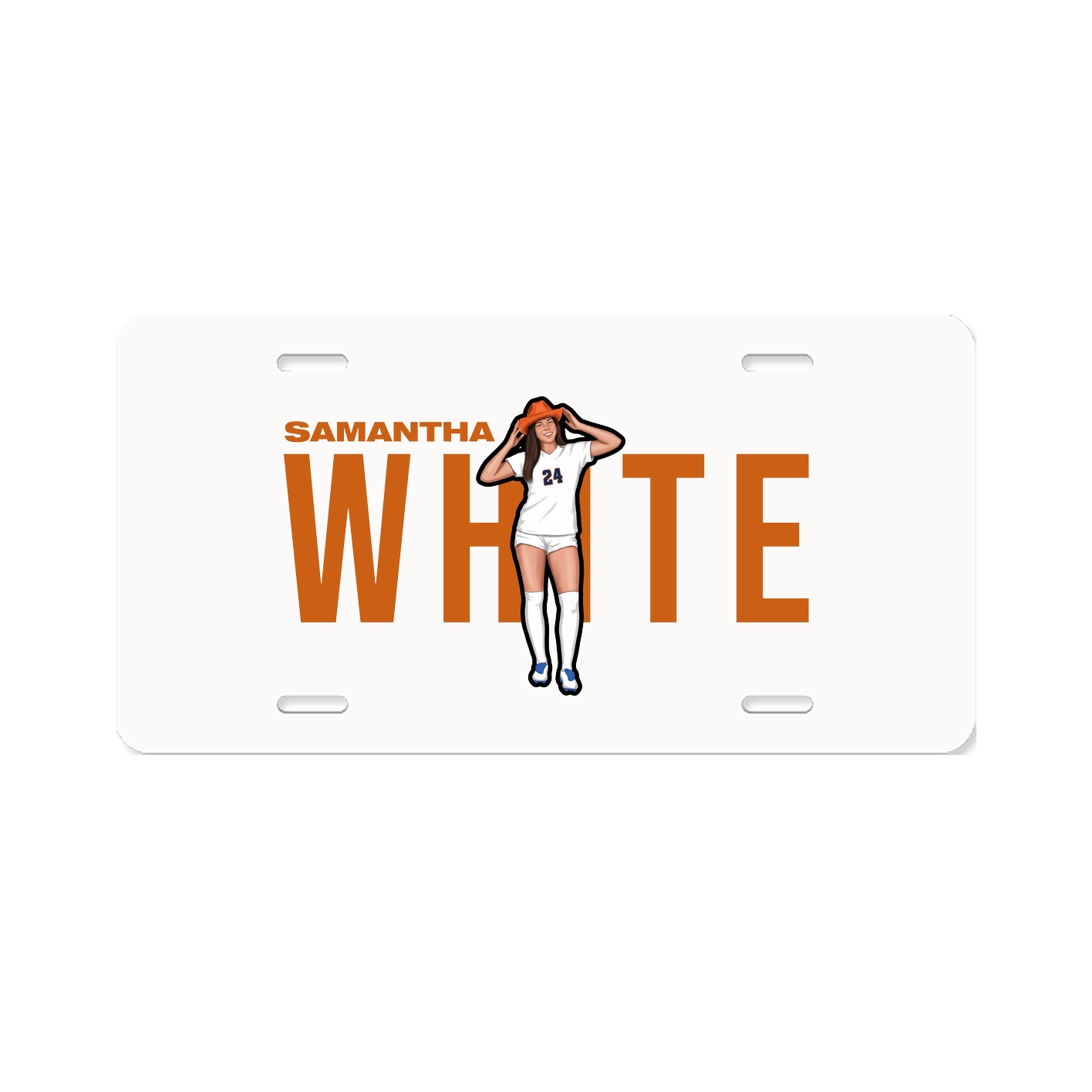 License Plate — Player Name in Classic