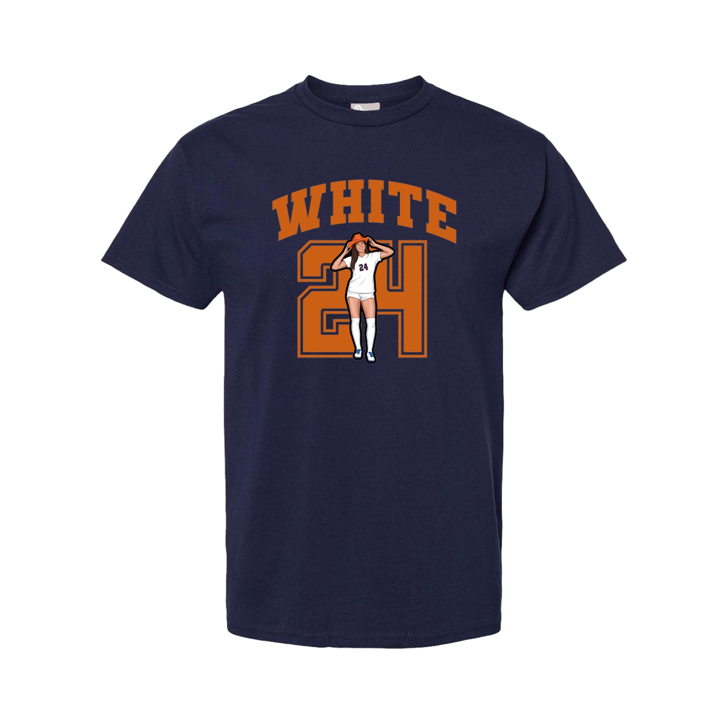 Tee — Number in Navy