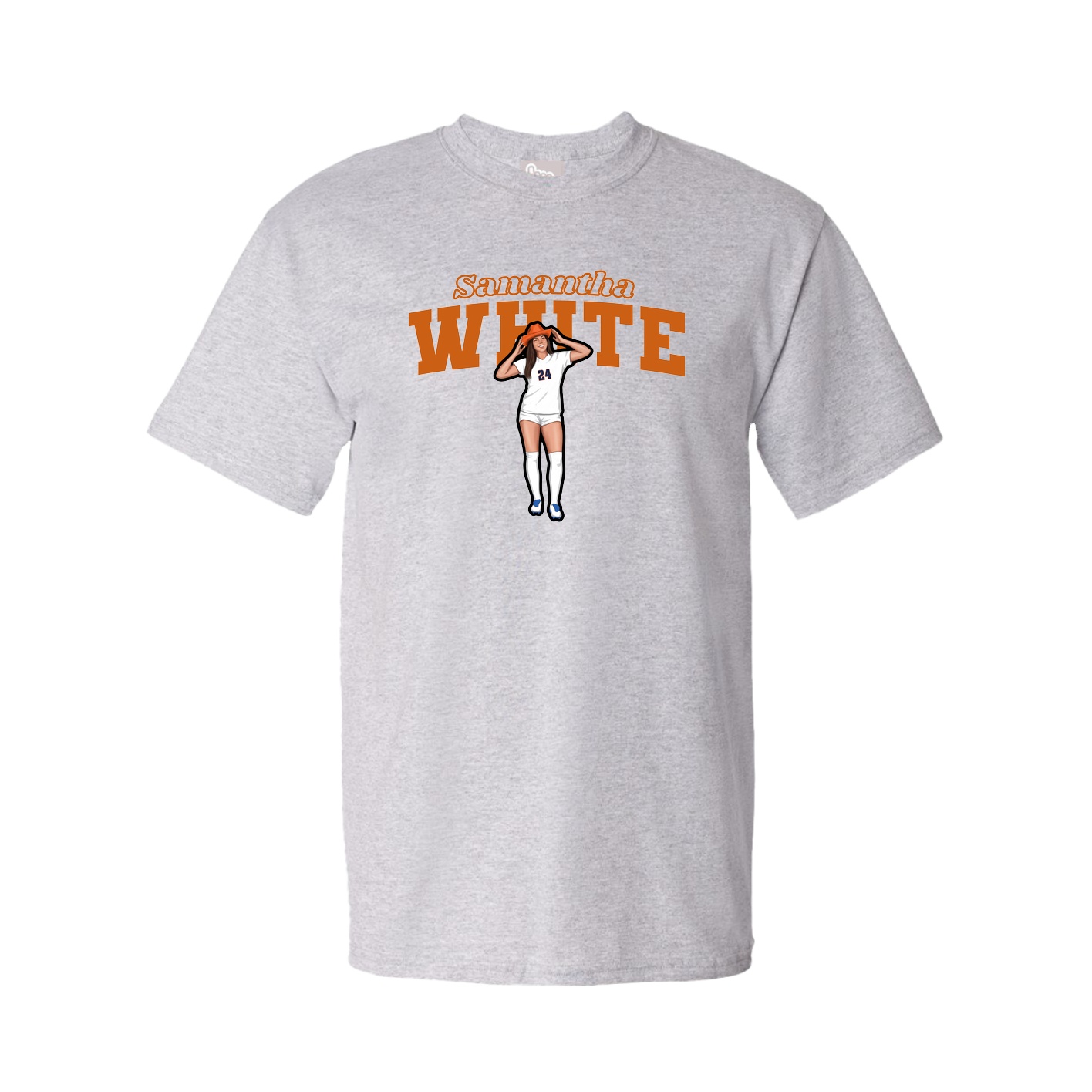 Tee — Name Arch in Grey