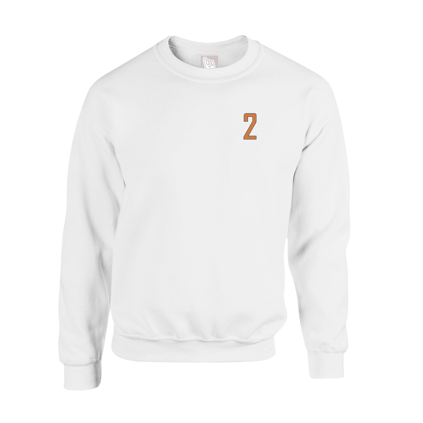 Fleece Crew — Front Shirsy in White
