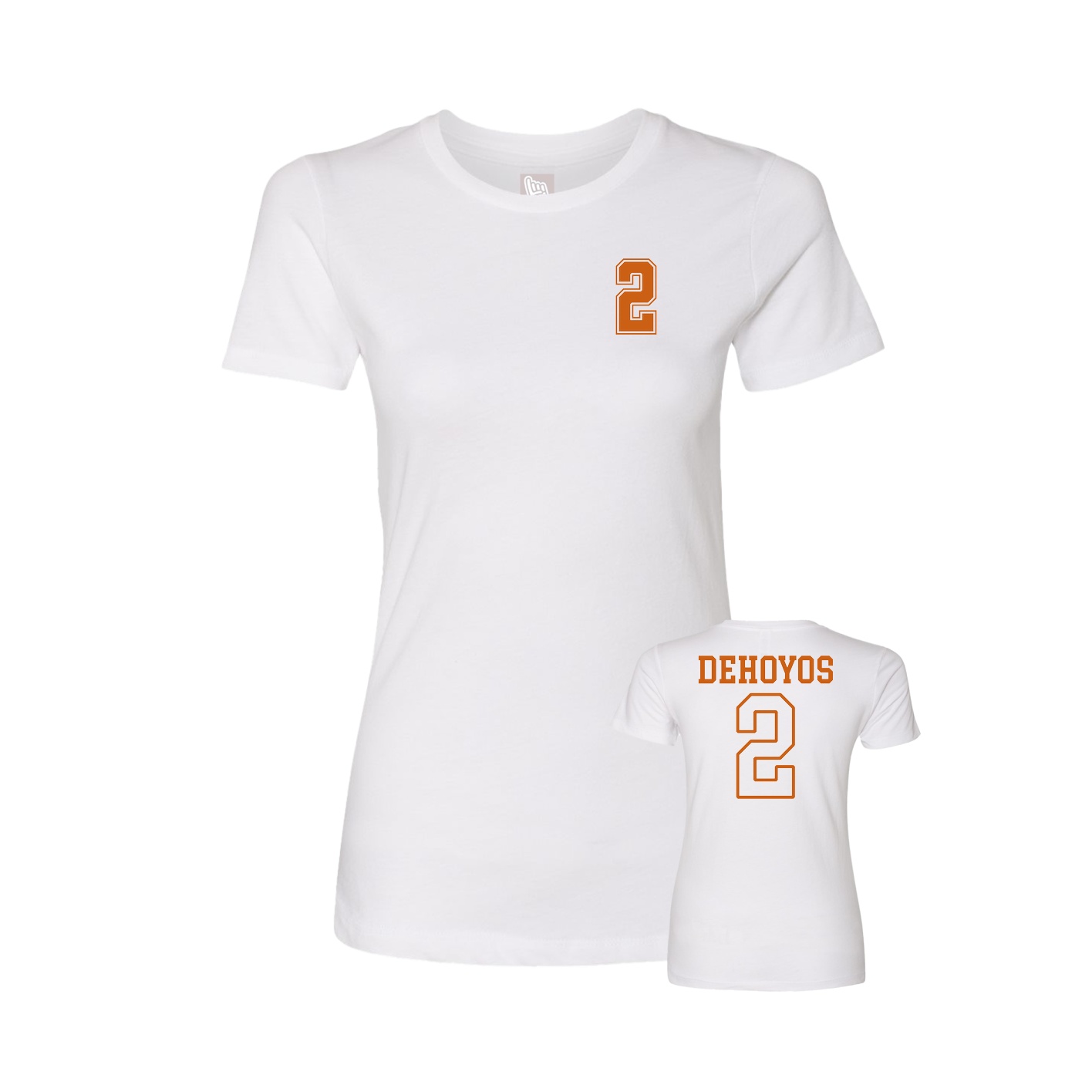 Womens Tee — Chest Back in White