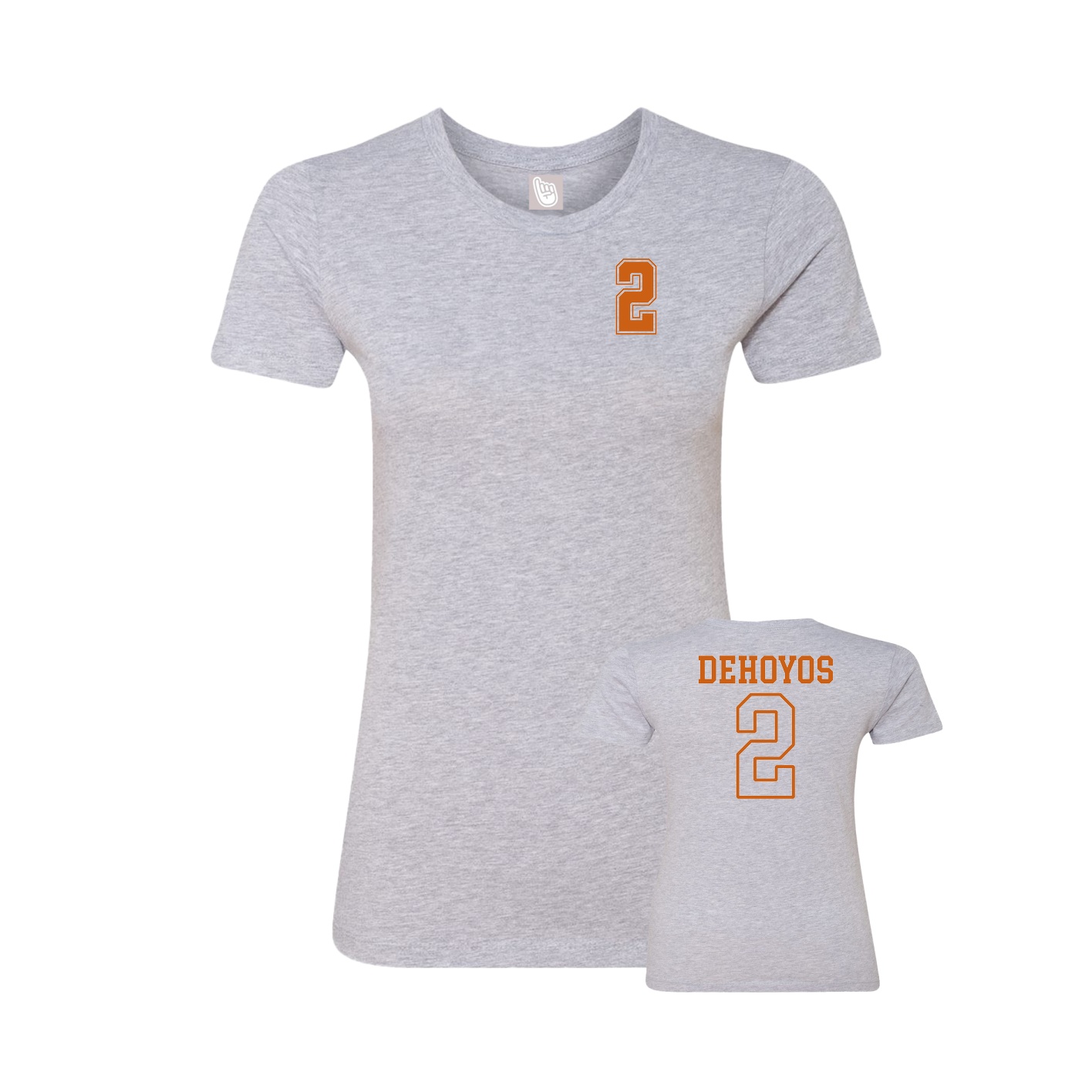Womens Tee — Chest Back in Grey