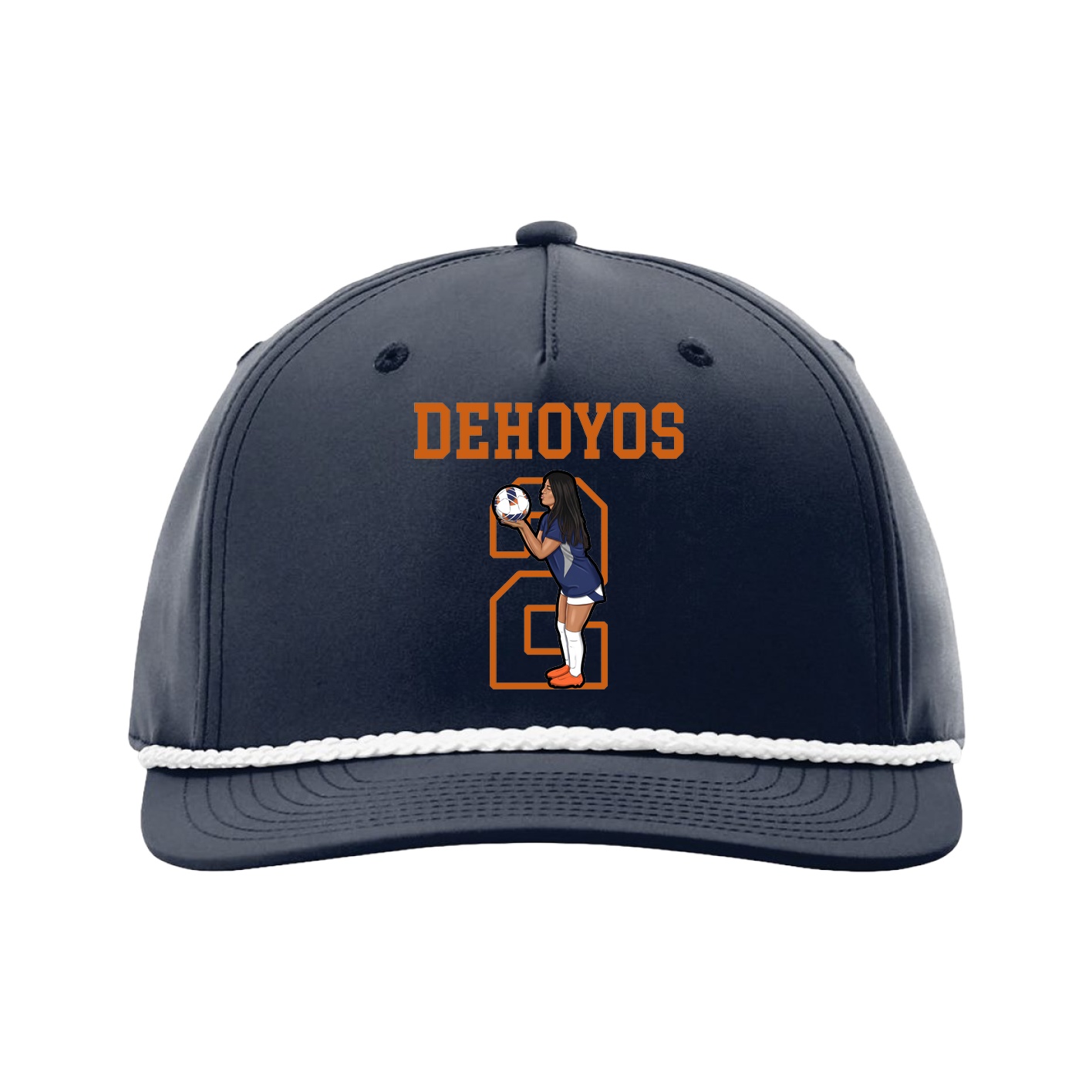 Five-Panel Classic Rope Cap — Shirsey in Navy