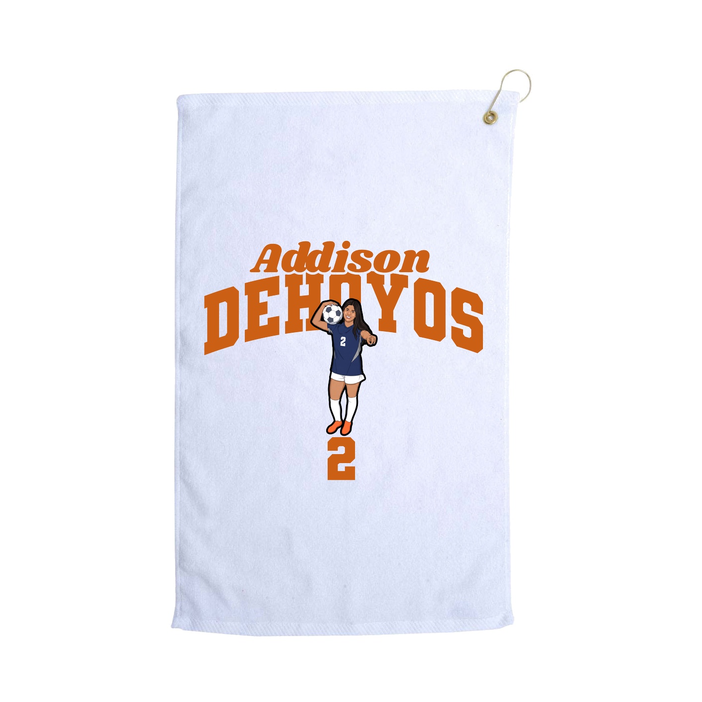 Golf Towel — Signature Arch in White