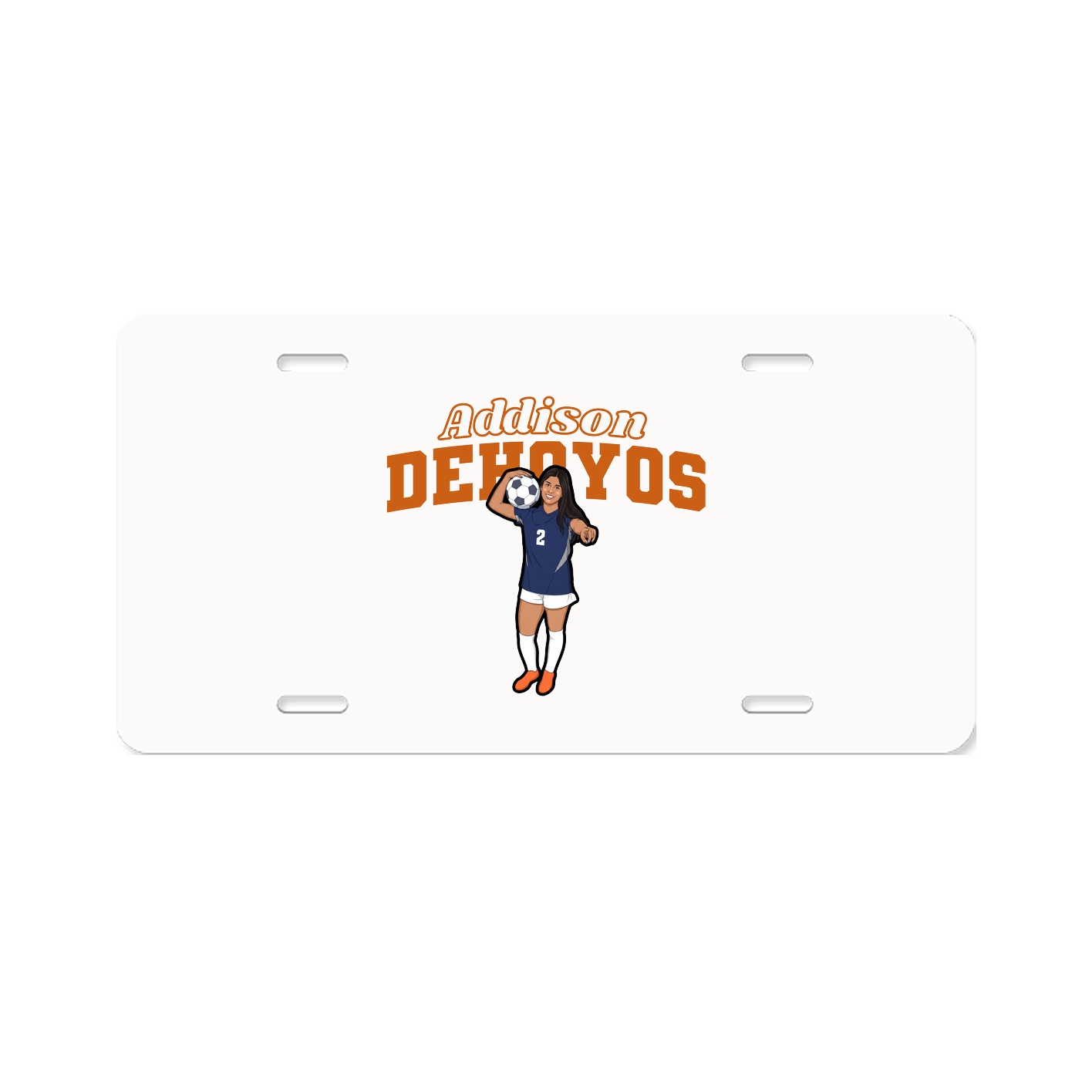 License Plate — Name Arch in Classic