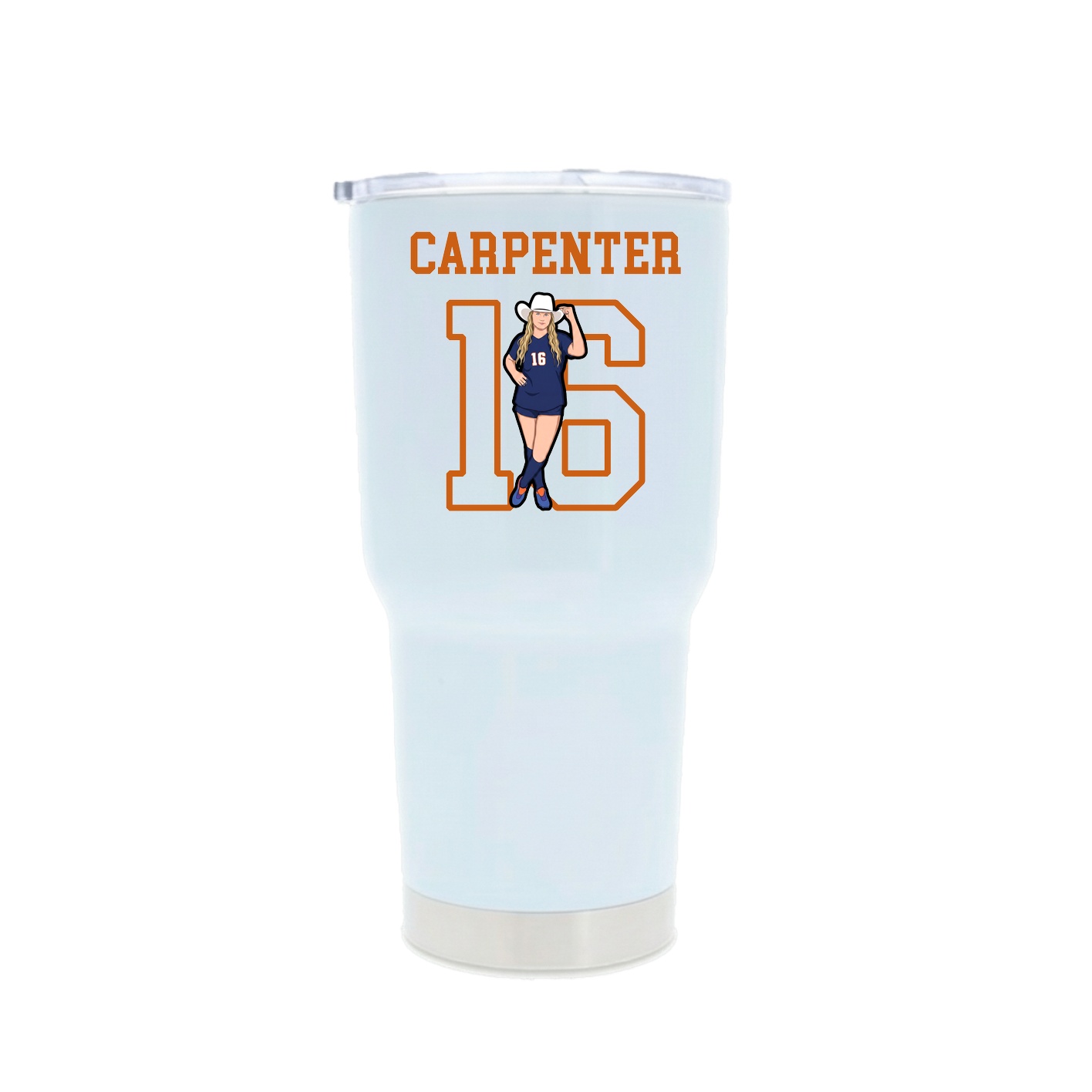 30oz Stainless Steel Tumbler — Shirsey in White