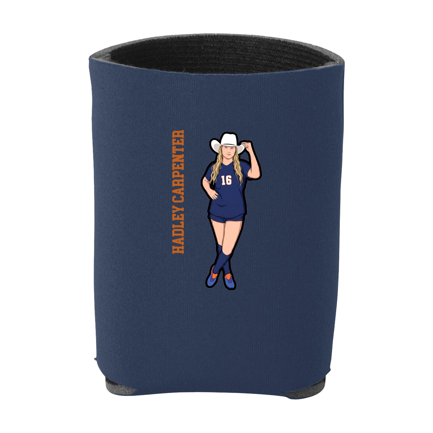 Can Holder — Name Vertical in Navy