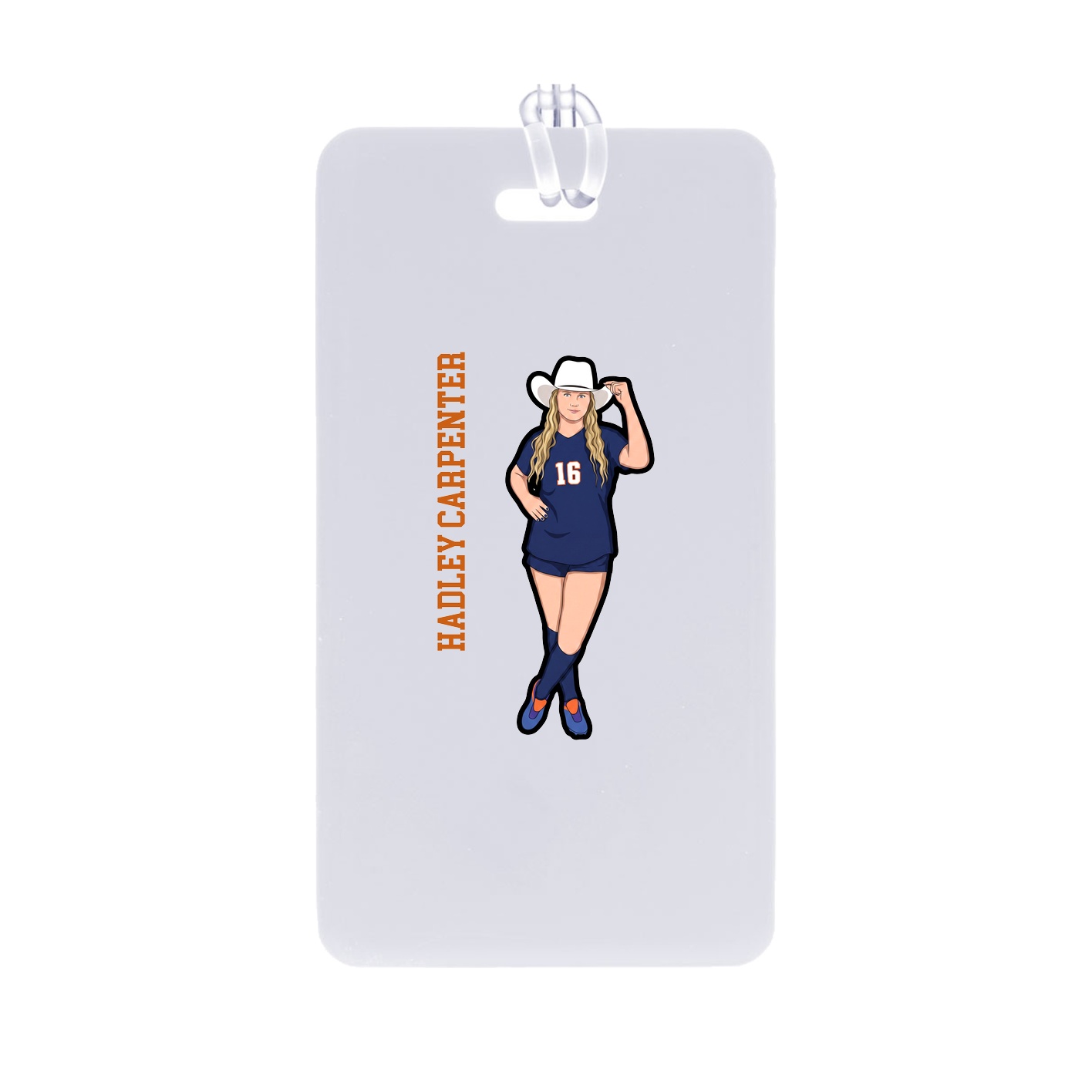 Bag Tag — Name Vertical in Classic