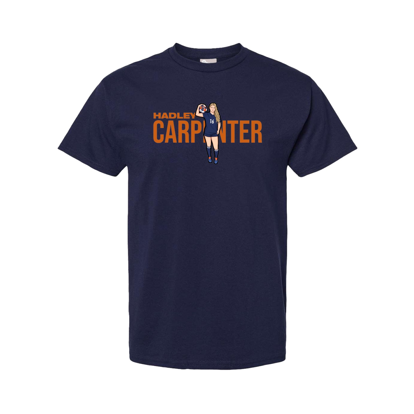 Tee — Player Name in Navy