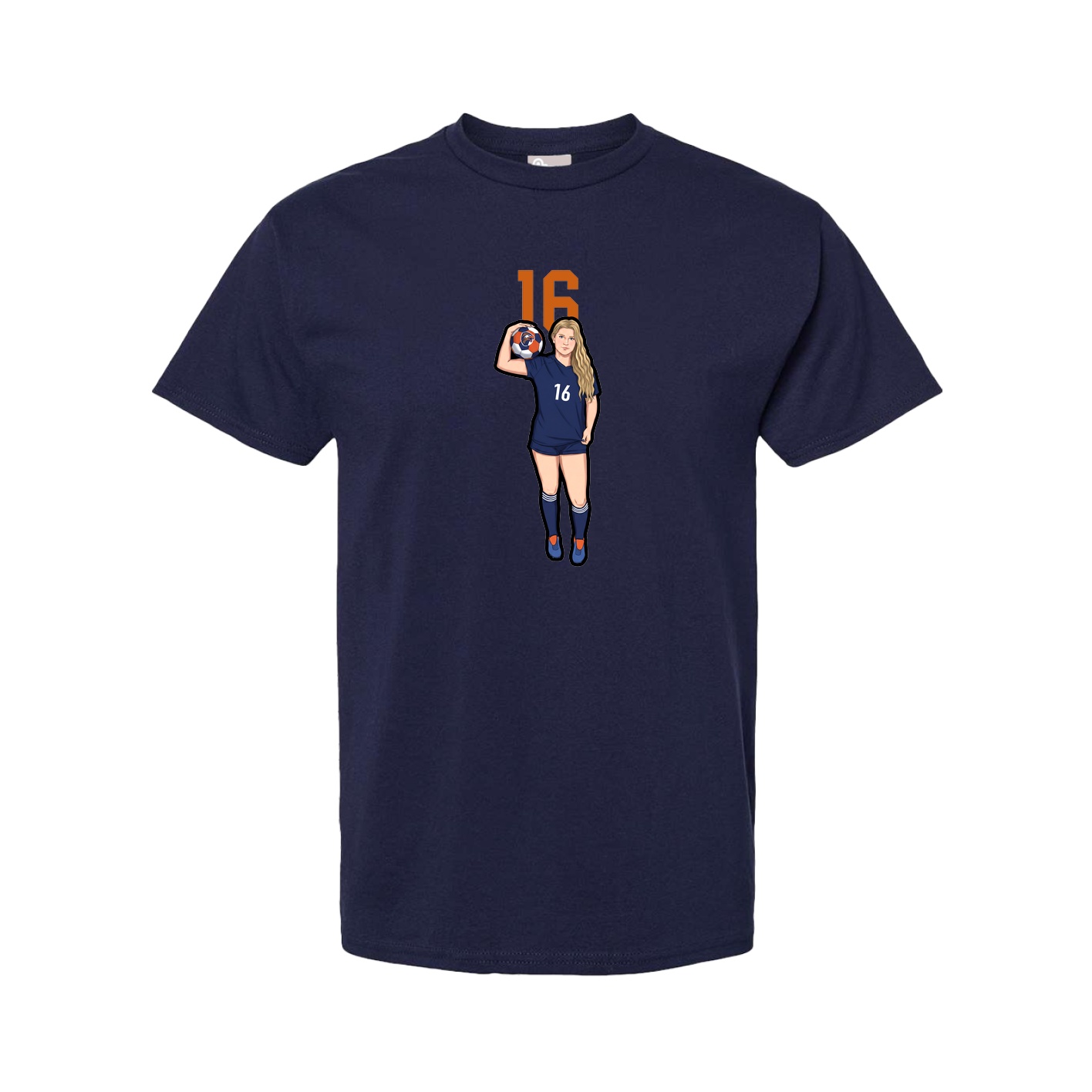 Youth Tee — Number Top in Navy