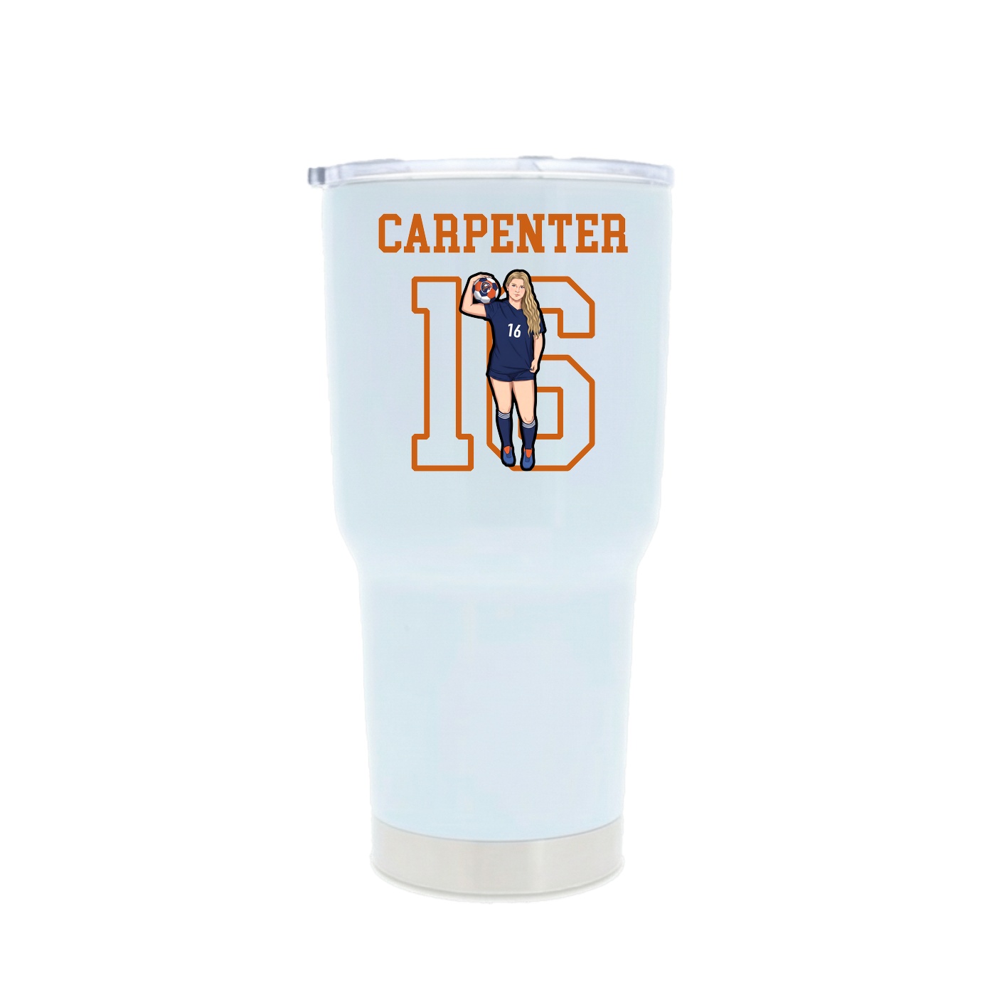 30oz Stainless Steel Tumbler — Shirsey in White