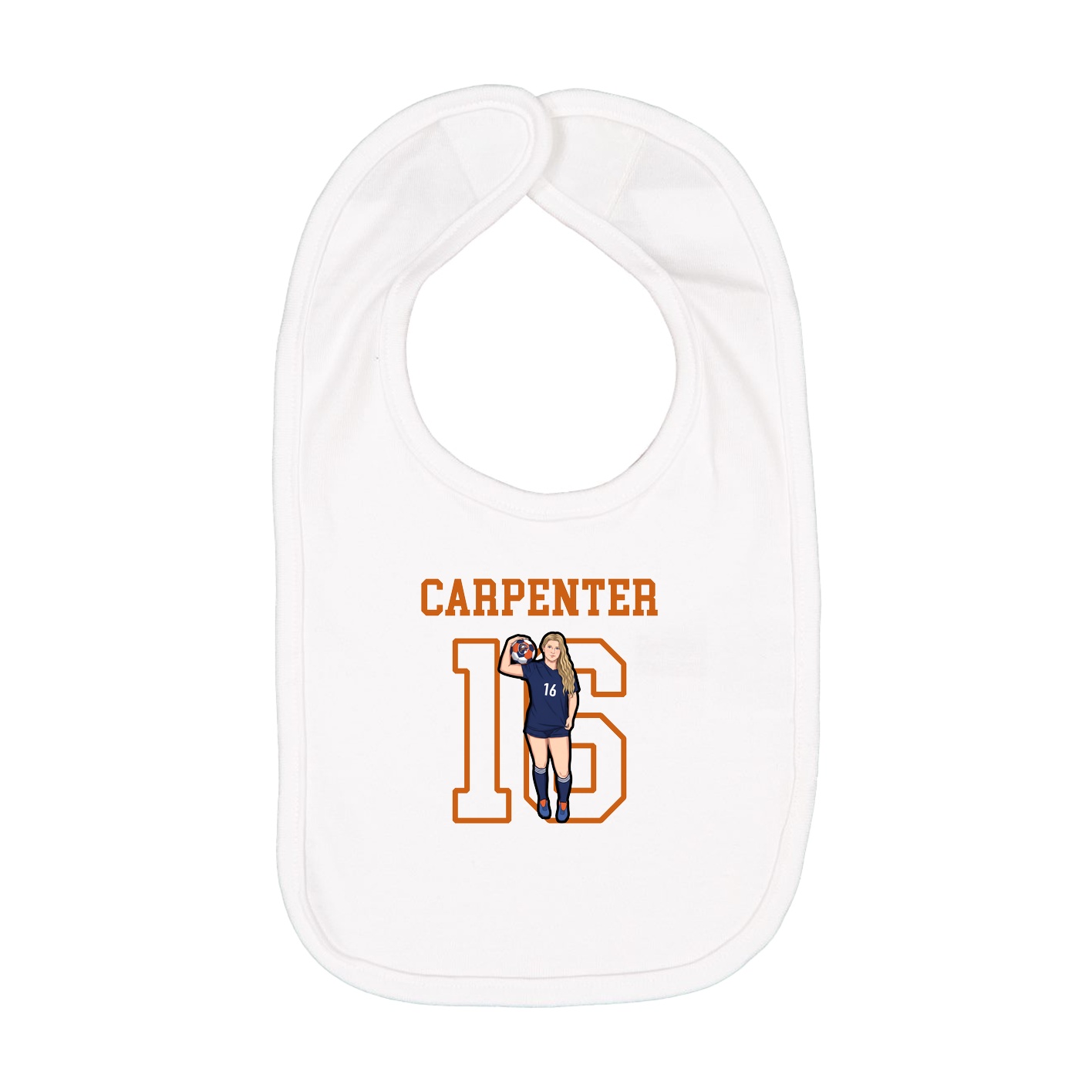 Infant Bib — Shirsey in White