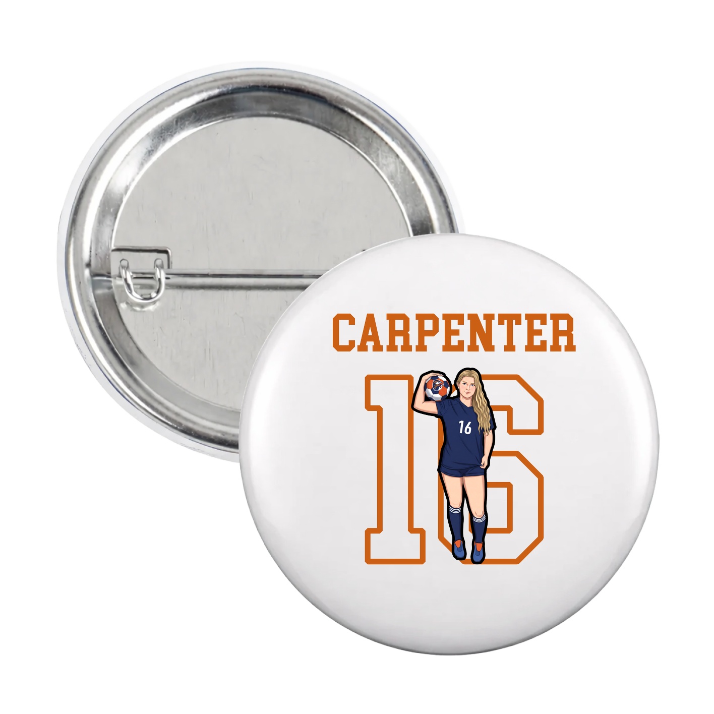 Game Day Button — Shirsey in White