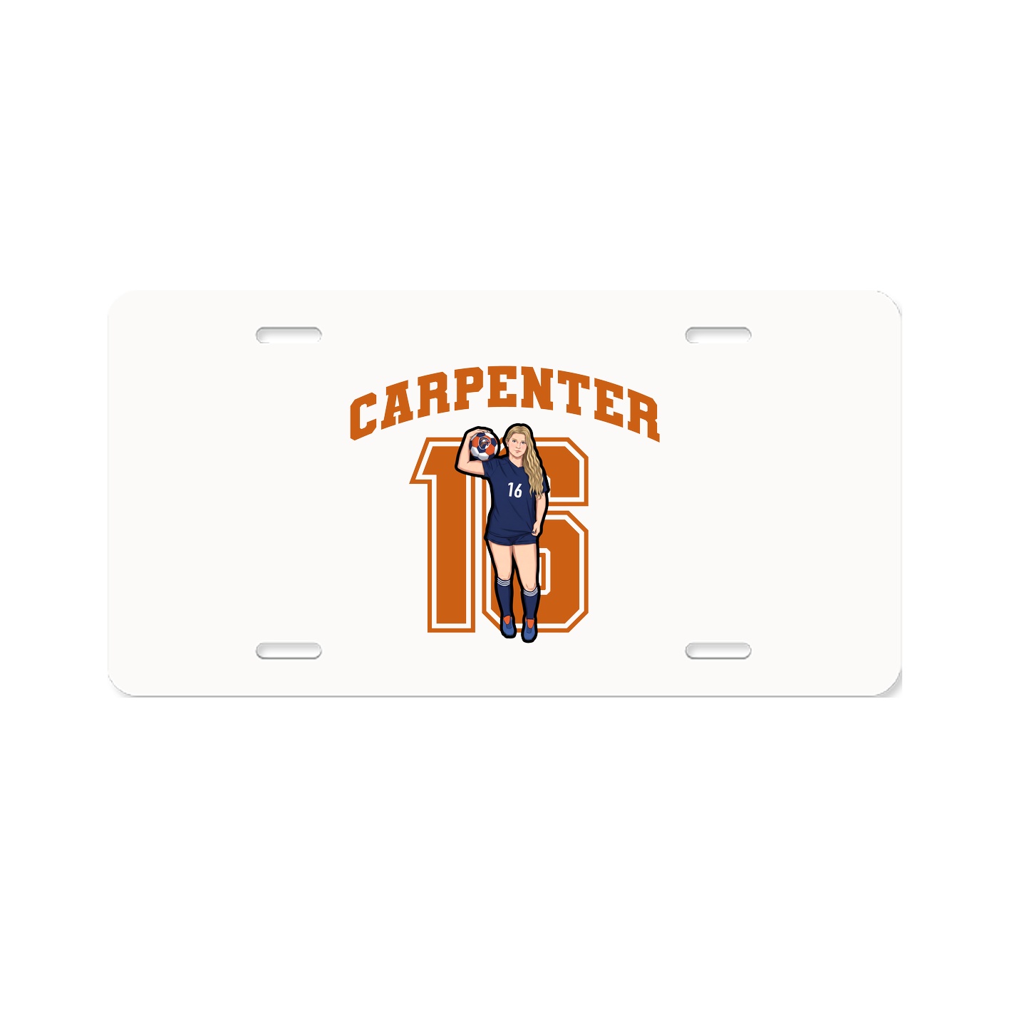 License Plate — Number in Classic