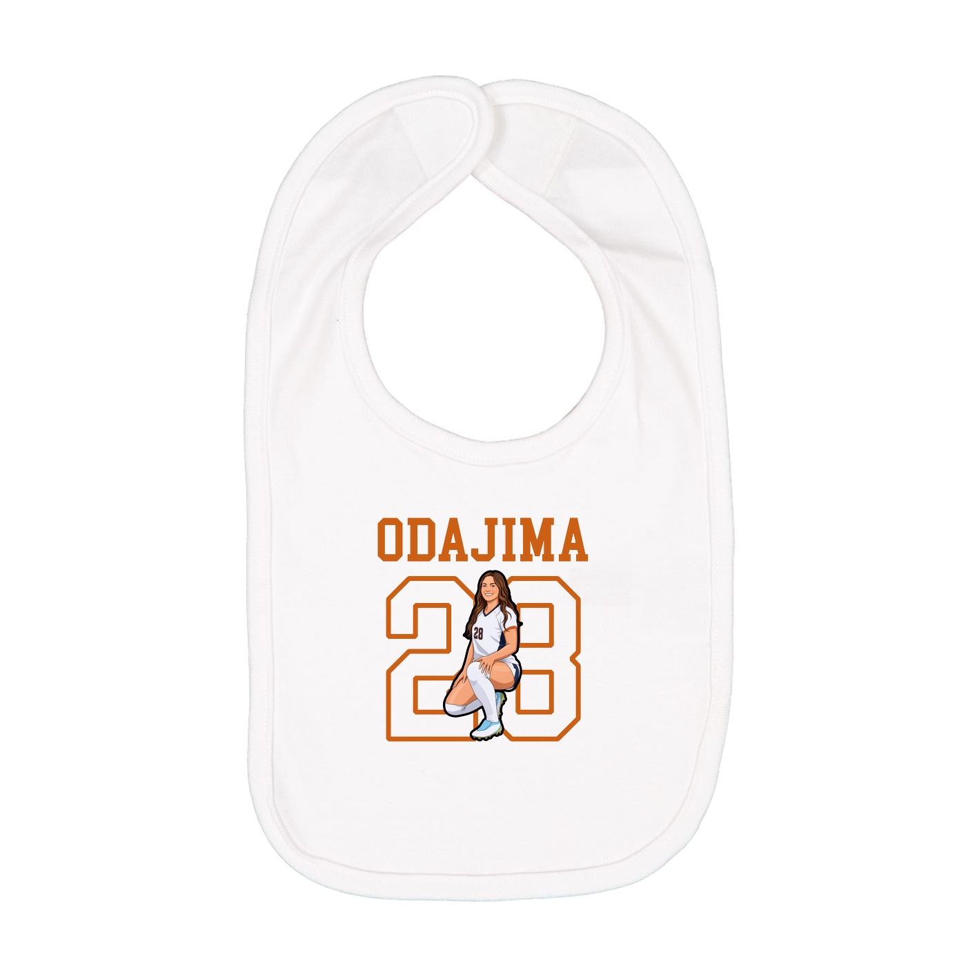 Infant Bib — Shirsey in White