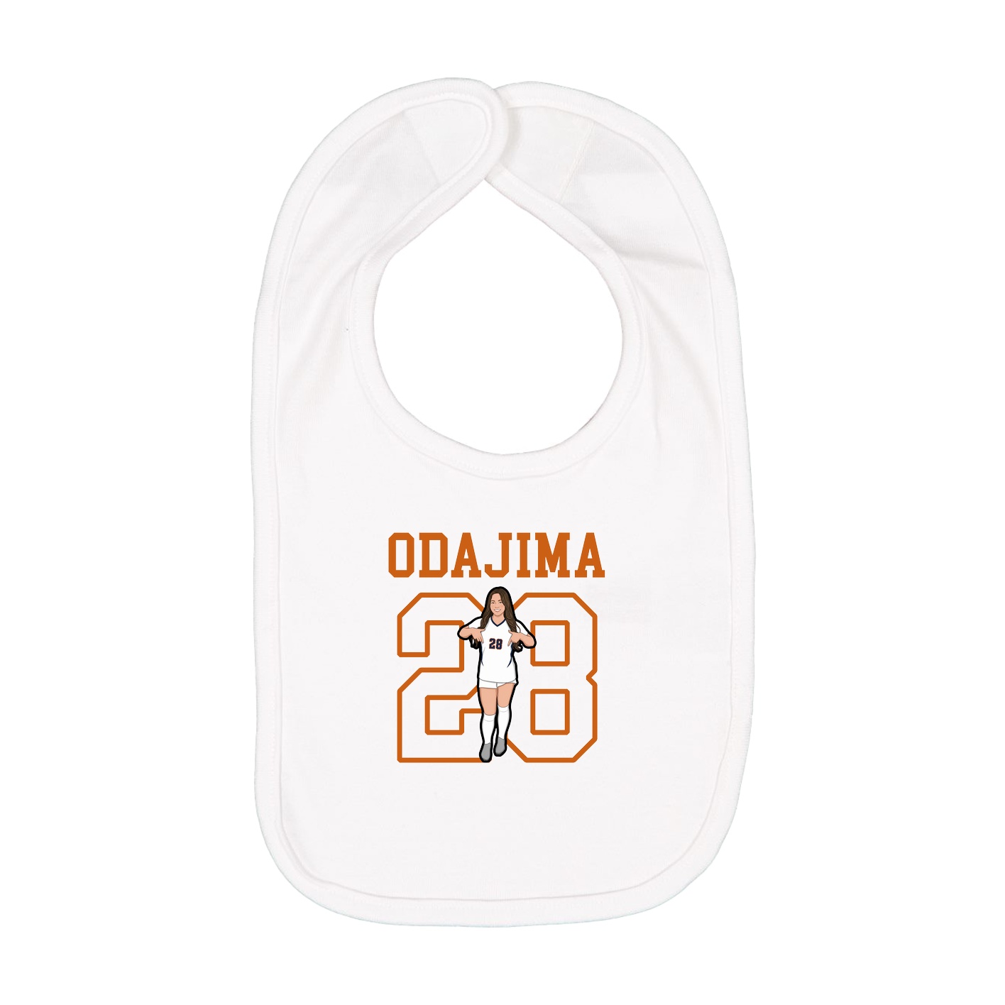 Infant Bib — Shirsey in White