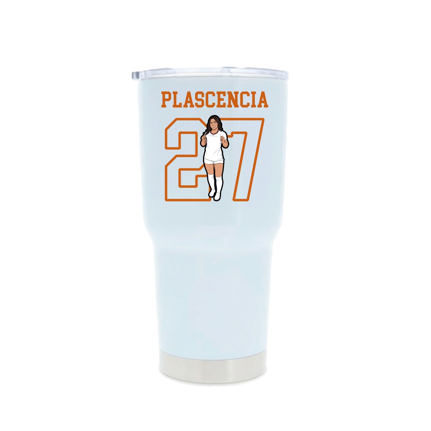 30oz Stainless Steel Tumbler — Shirsey in White