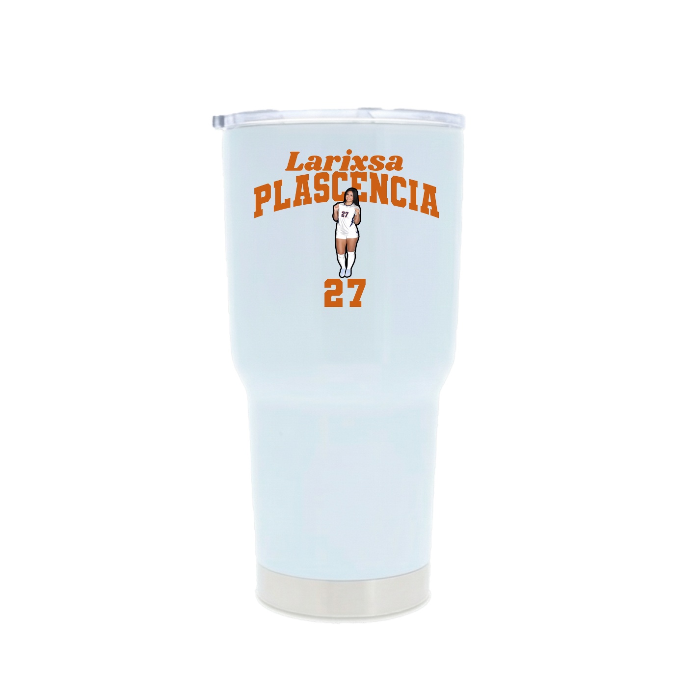 30oz Stainless Steel Tumbler — Signature Arch in White