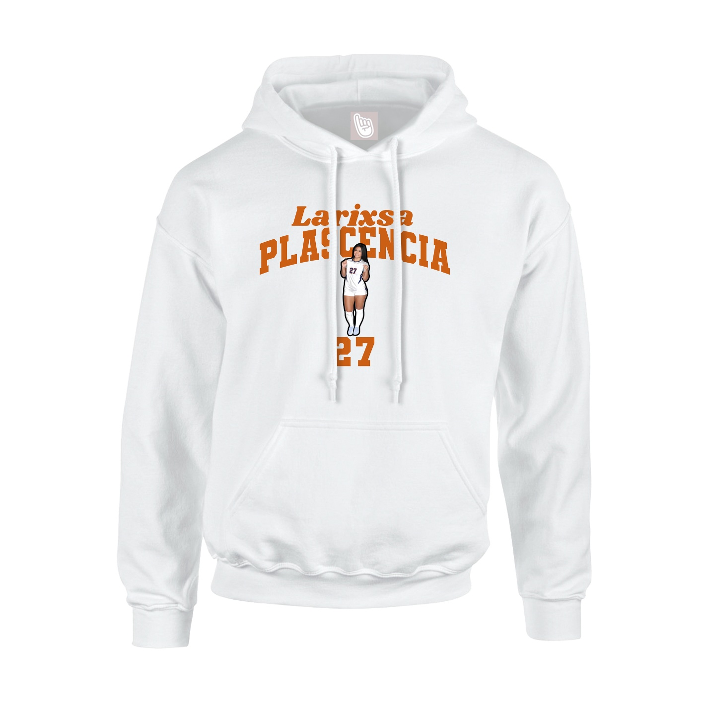 Youth Hoodie — Signature Arch in White