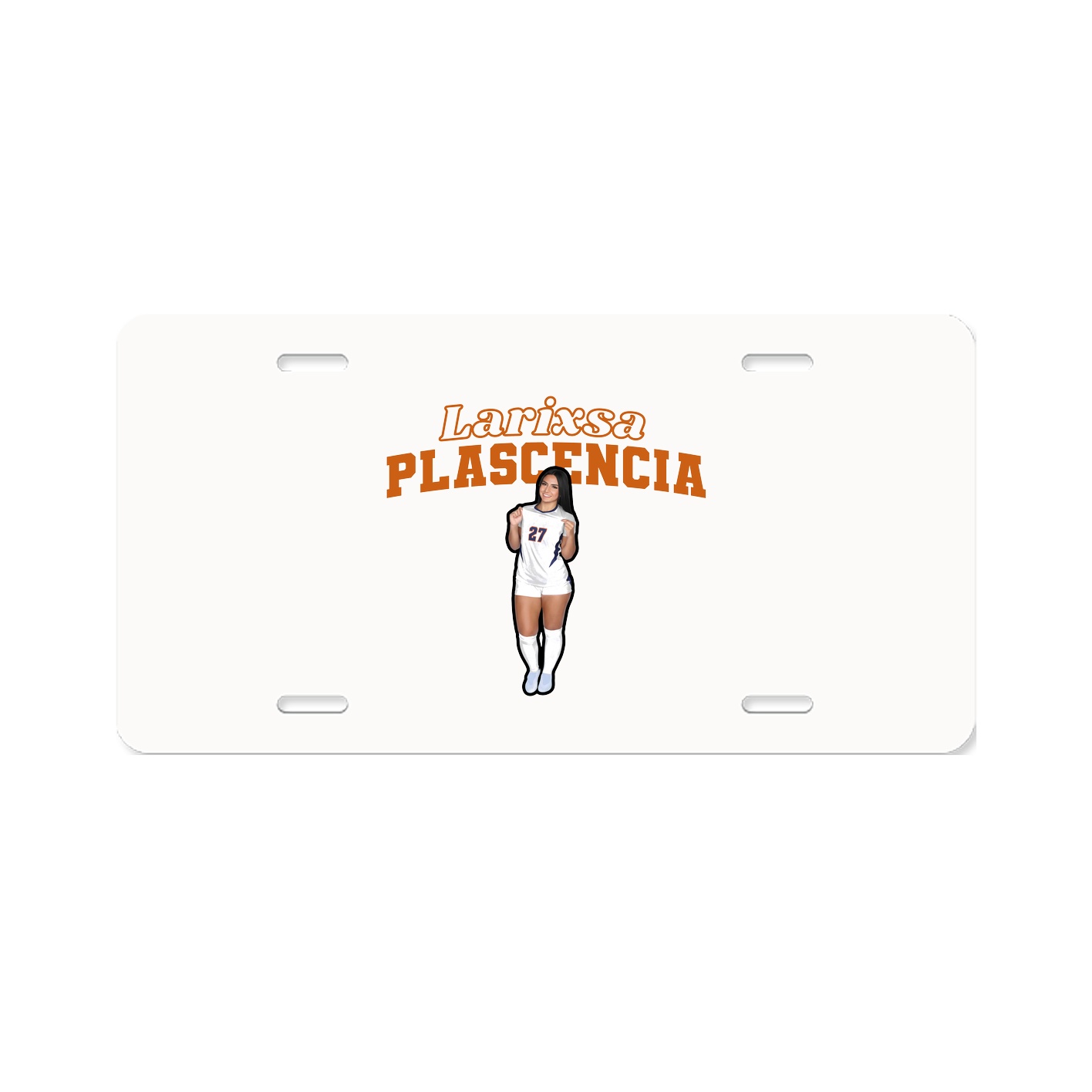 License Plate — Name Arch in Classic