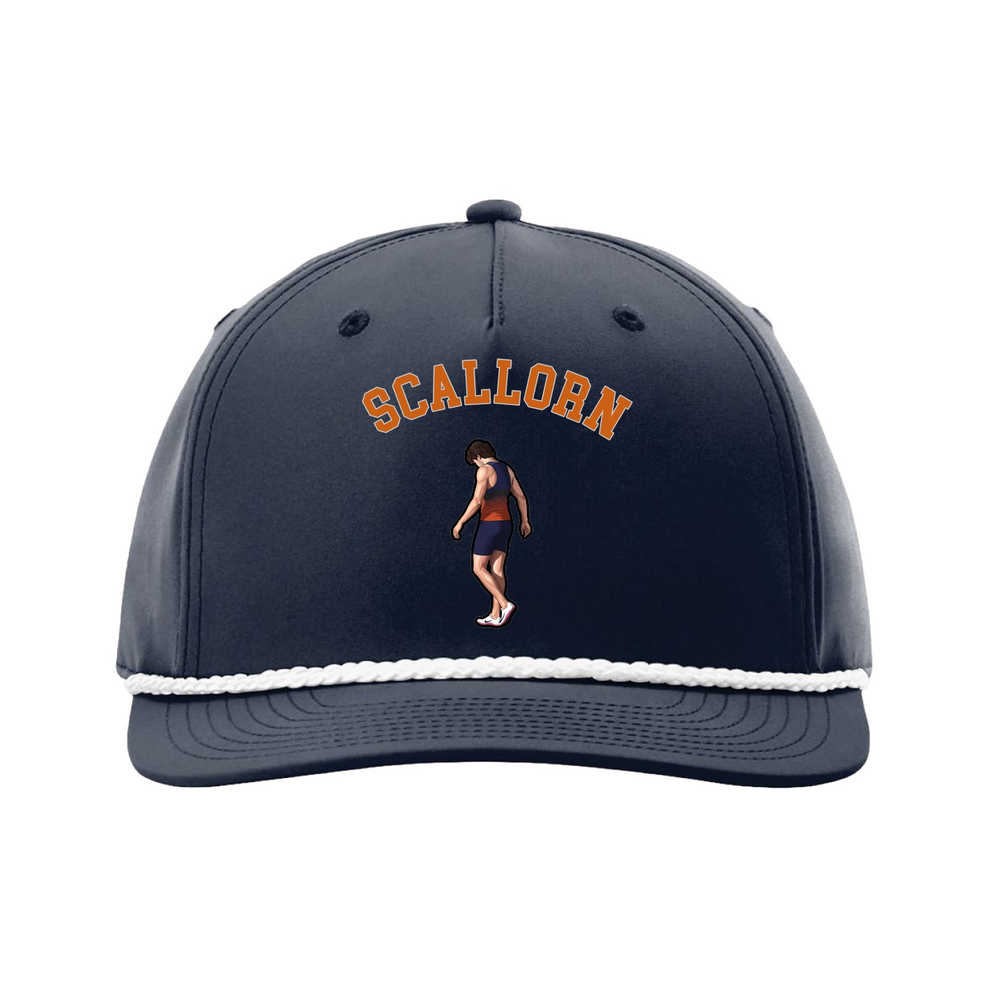 Five-Panel Classic Rope Cap — Shirsey Arch in Navy
