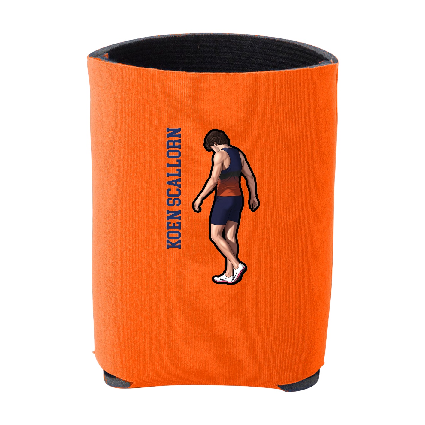Can Holder — Name Vertical in Orange