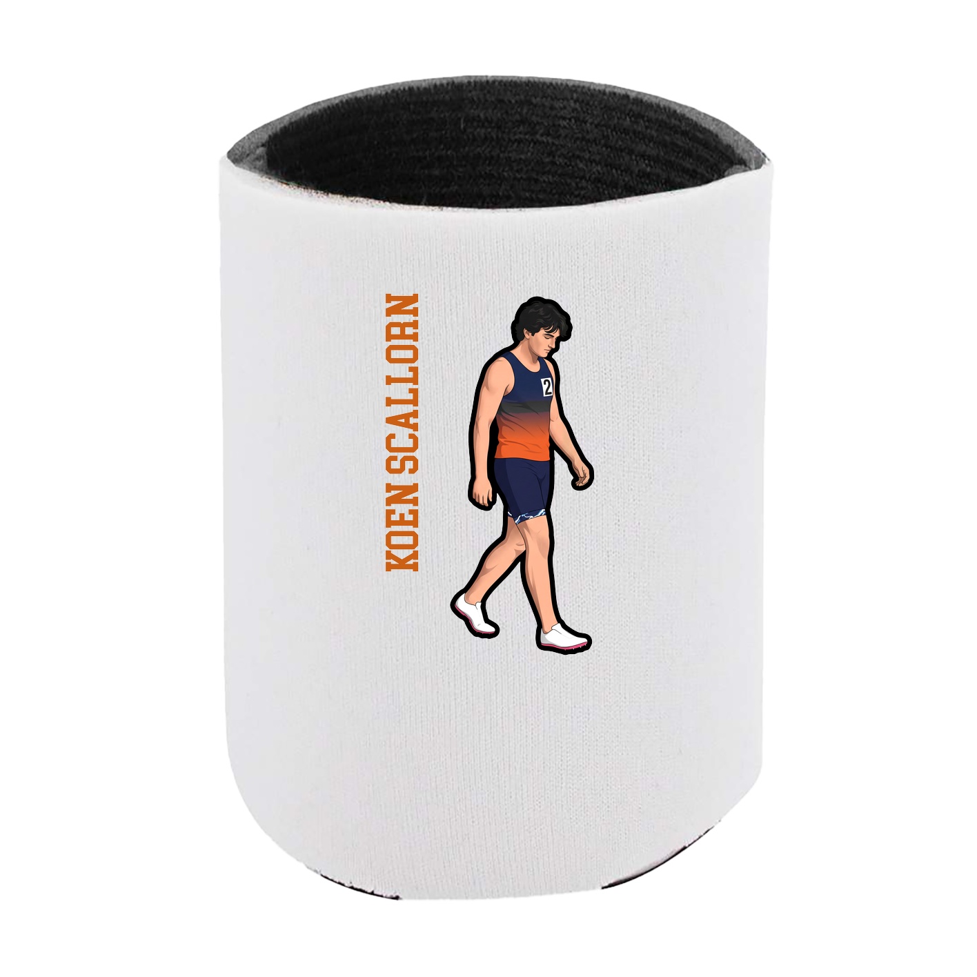 Can Holder — Name Vertical in White