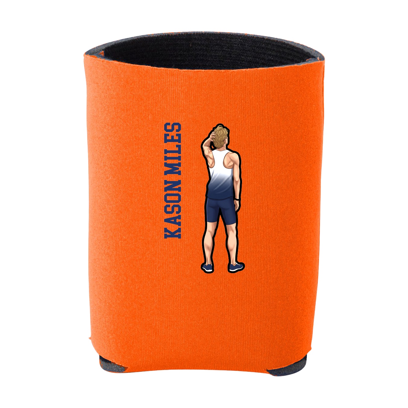 Can Holder — Name Vertical in Orange