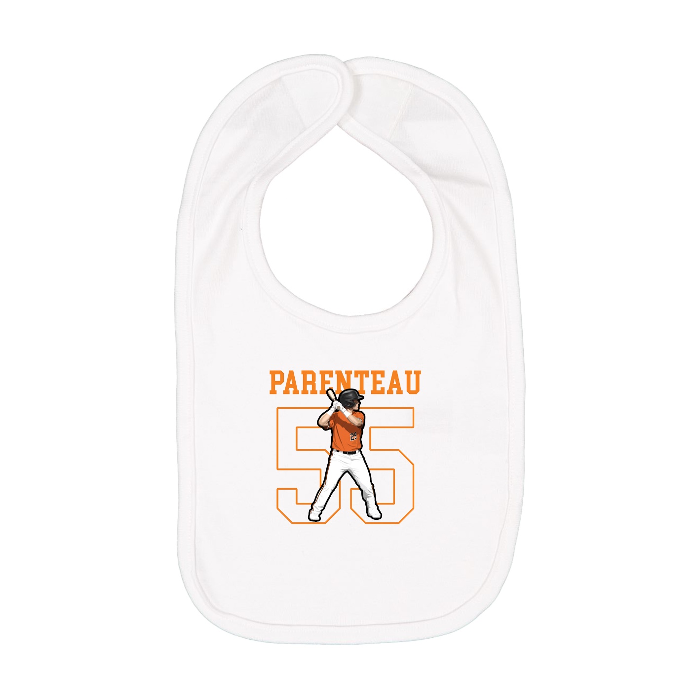 Infant Bib — Shirsey in White