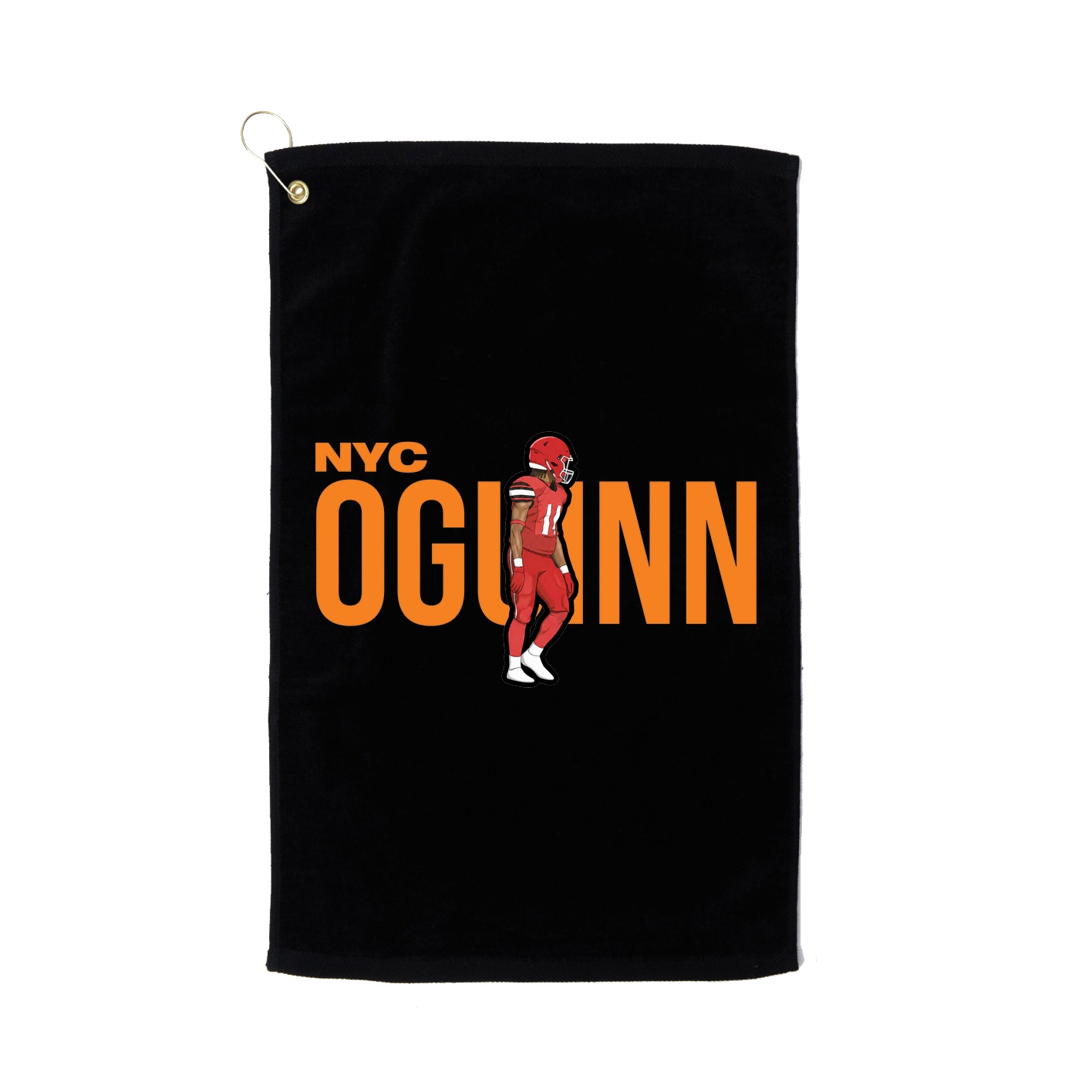 Golf Towel — Player Name in Black