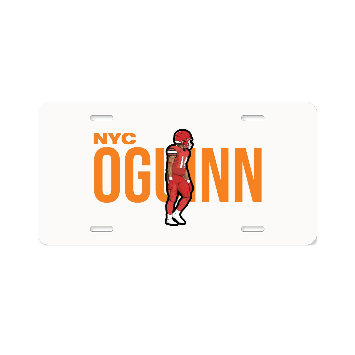 License Plate — Player Name in Classic