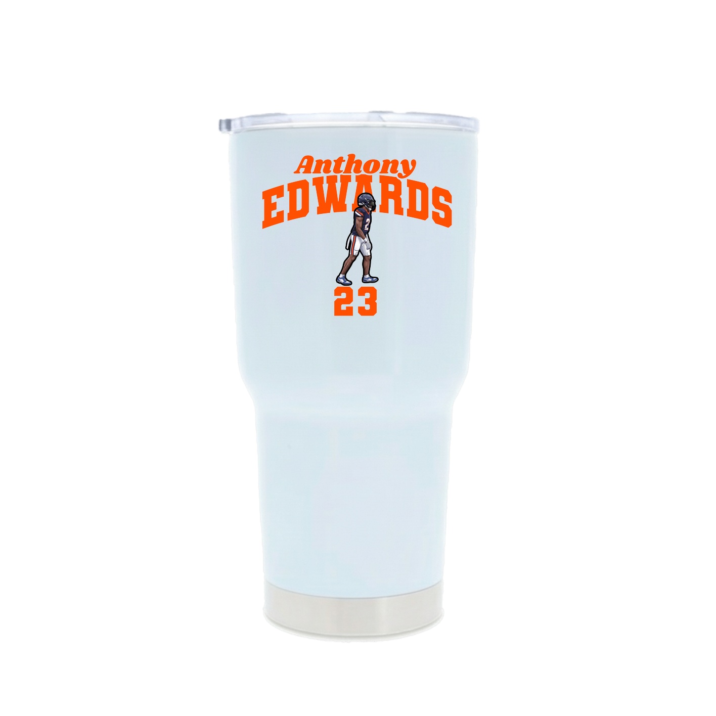 30oz Stainless Steel Tumbler — Signature Arch in White