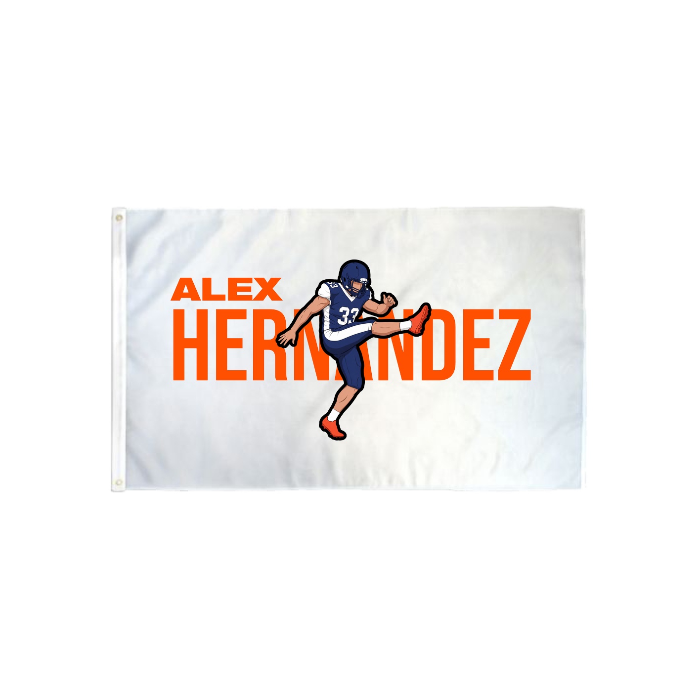 3x5 Flag — Player Name in Classic