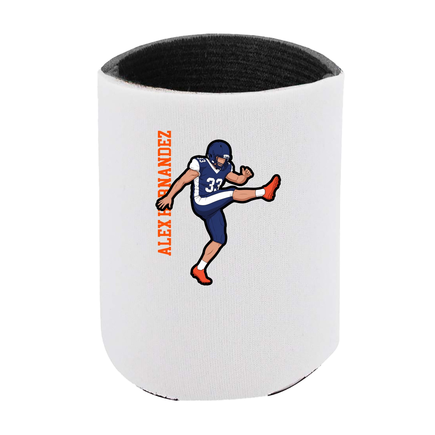 Can Holder — Name Vertical in White