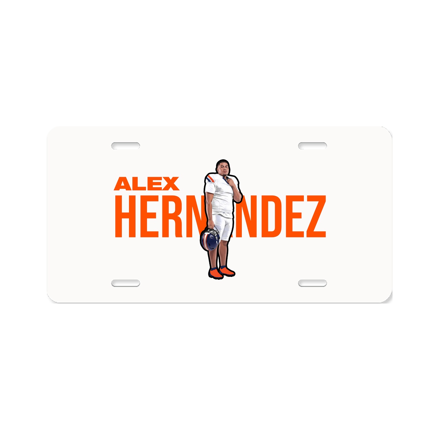 License Plate — Player Name in Classic