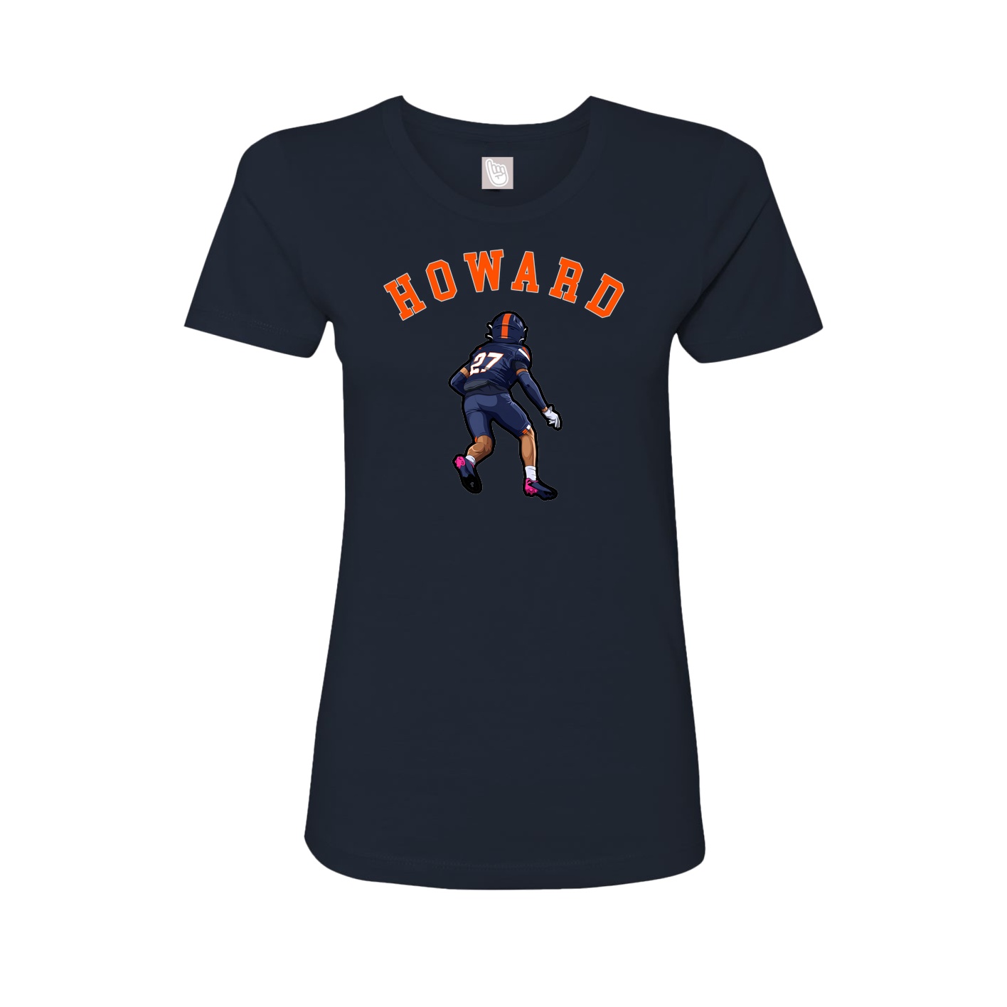 Fitted Women's Tee — Shirsey Arch in Navy