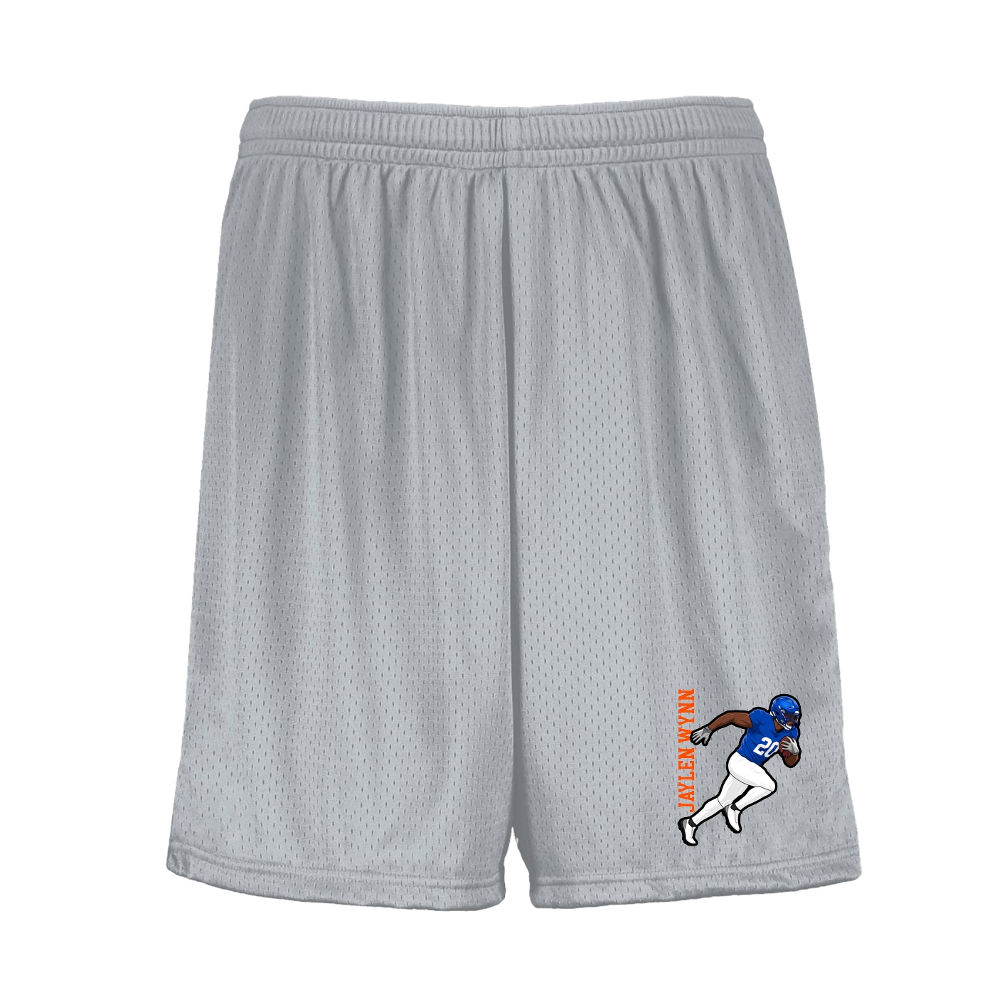Shorts — Name Vertical in Silver