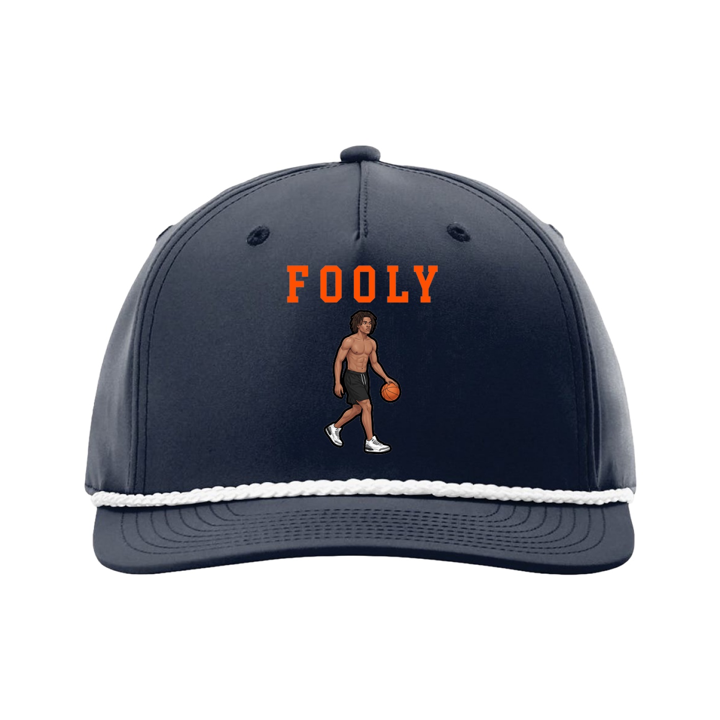 Five-Panel Classic Rope Cap — Shirsey in Navy